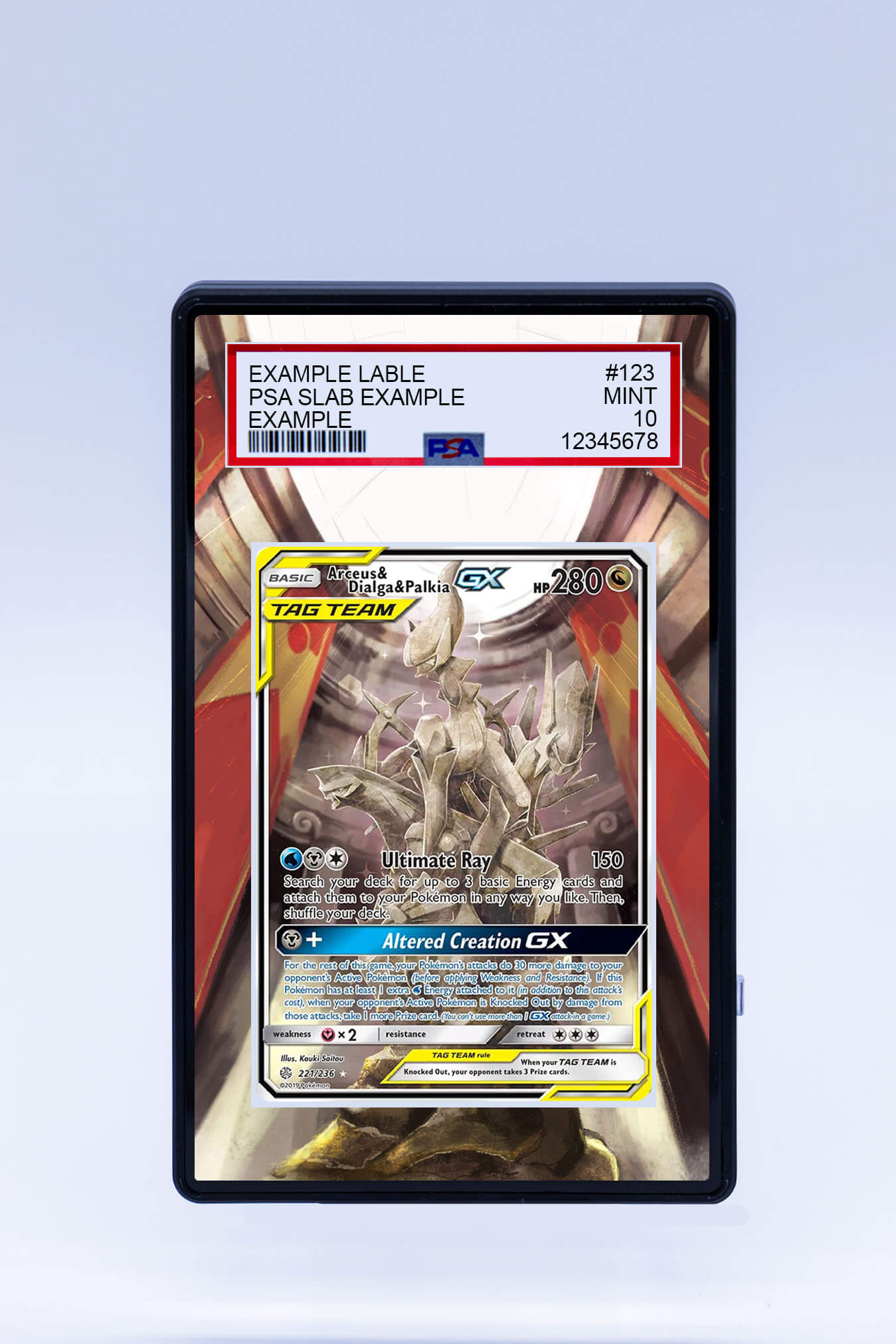 Pokemon Arceus & Dialga & Palkia GX PSA 10 2024