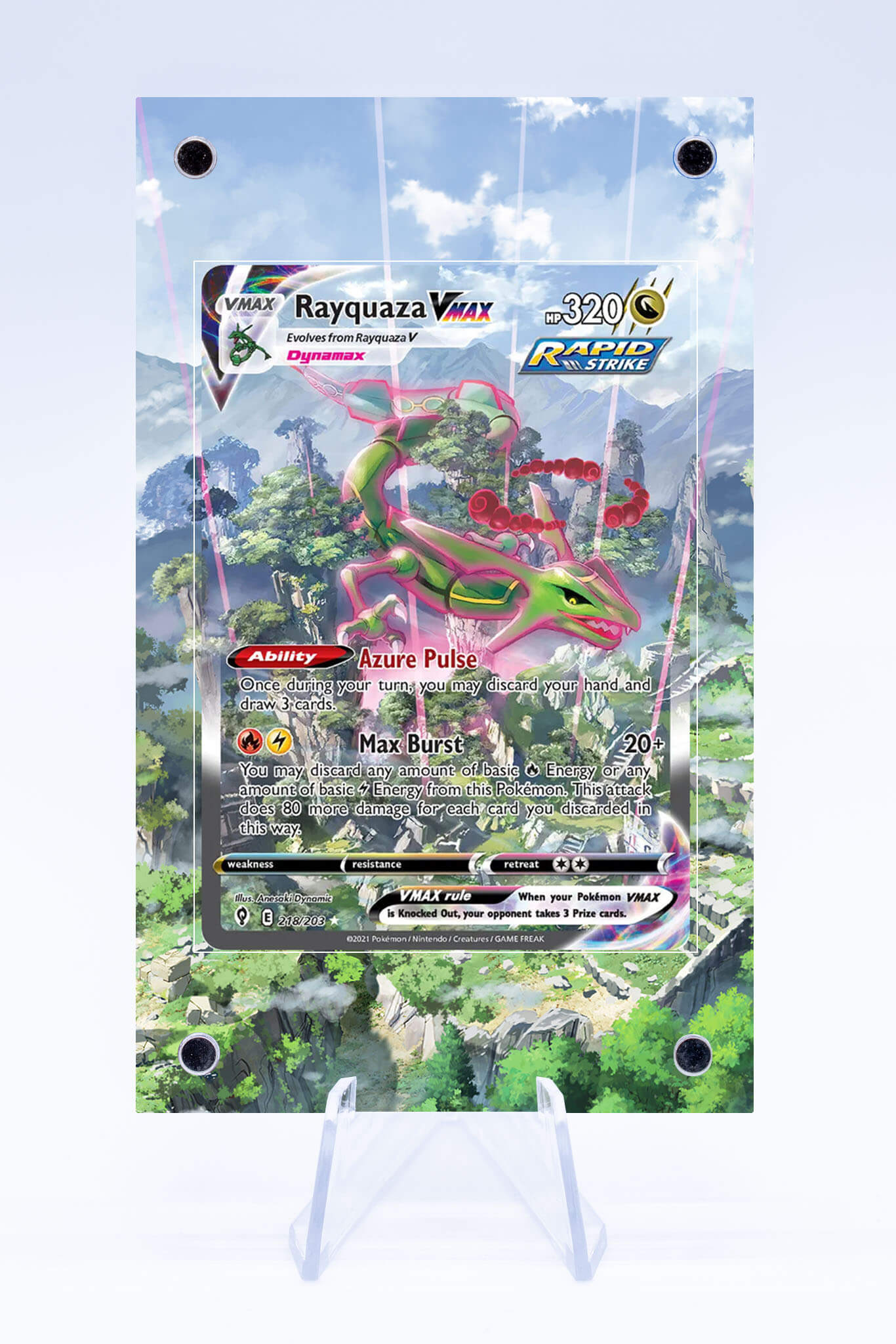 Rayquaza vmax alt art 218/203 hotsell