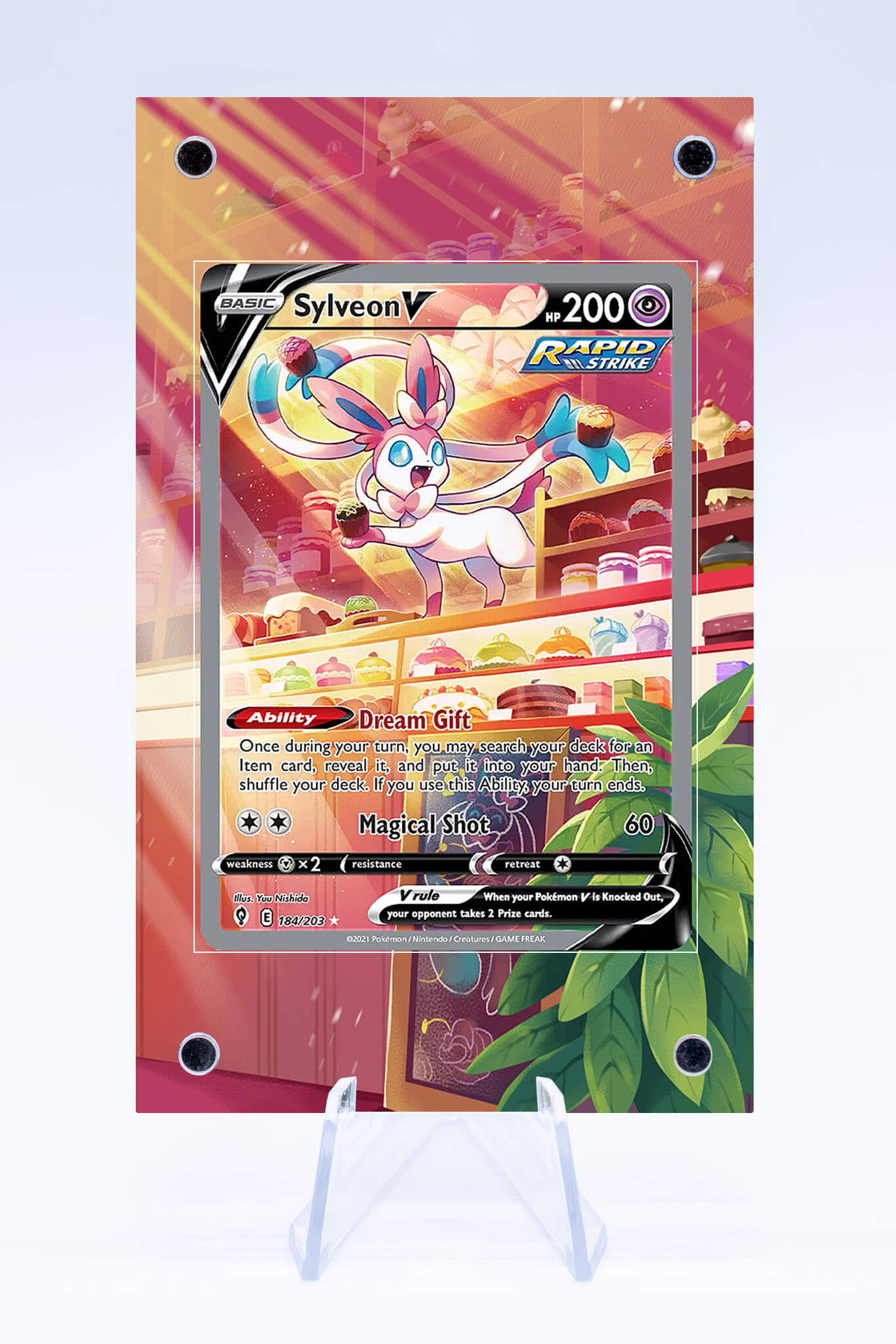 Hot Pokemon Sylveon V Alternate Full Art 184/203 Evolving Skies