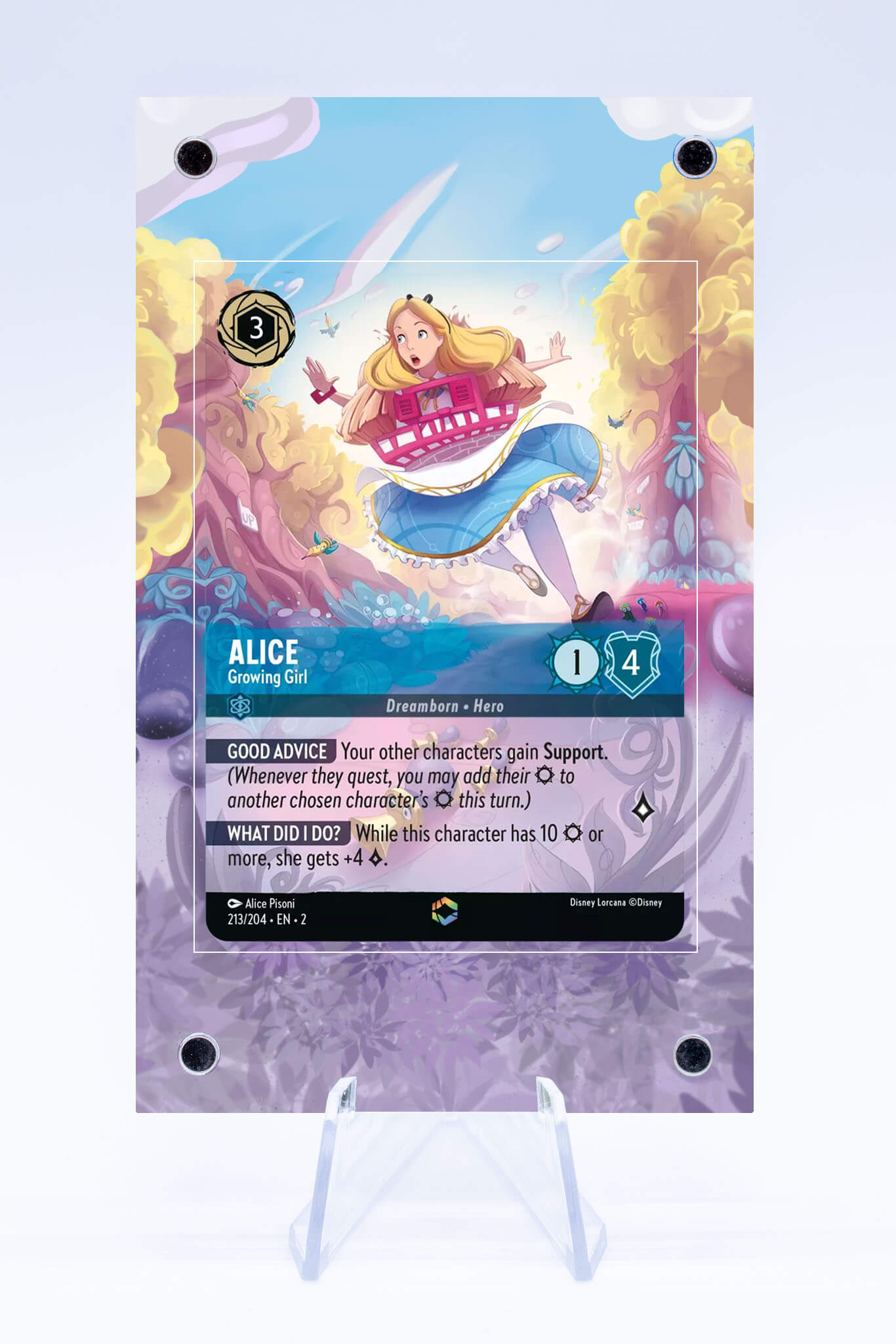 Alice 213 204 LORCANA Case | Rise of the Floodborn | Art Guard (Ungraded)