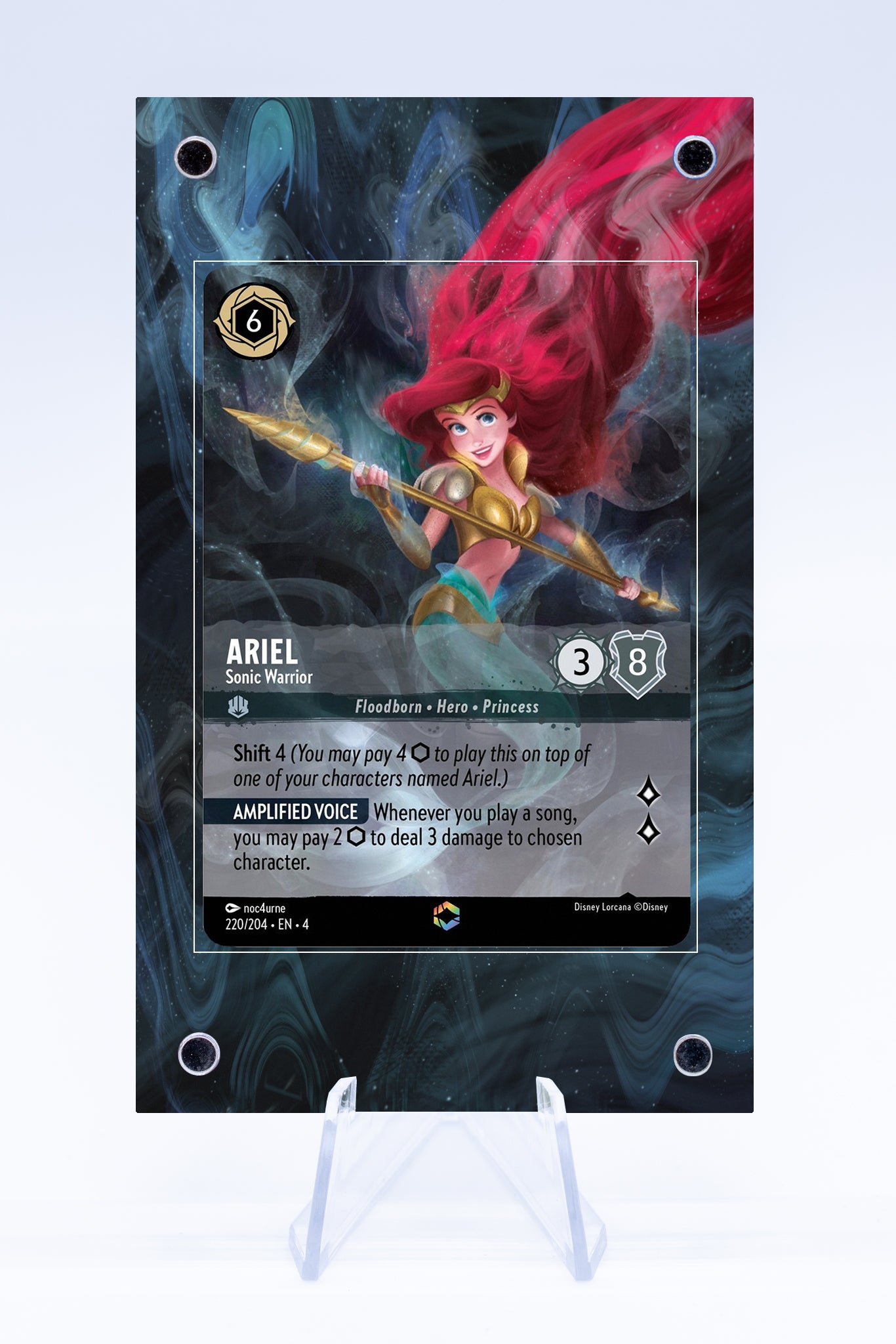 Ariel Sonic Warrior 220 204 Case | Lorcana | Art Guard (Ungraded)