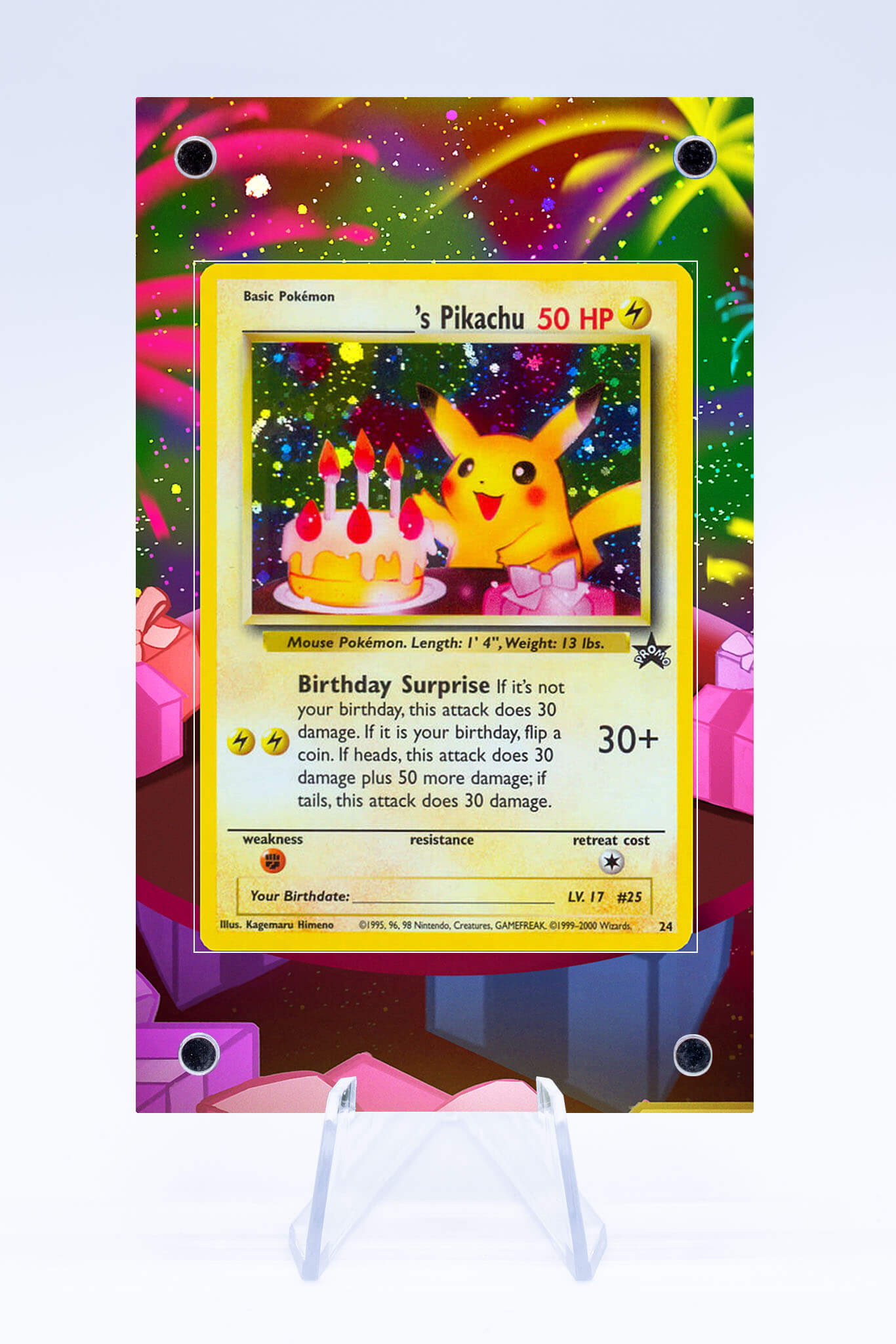 Pikachu Birthday Case | Promo | Art Guard (Ungraded)