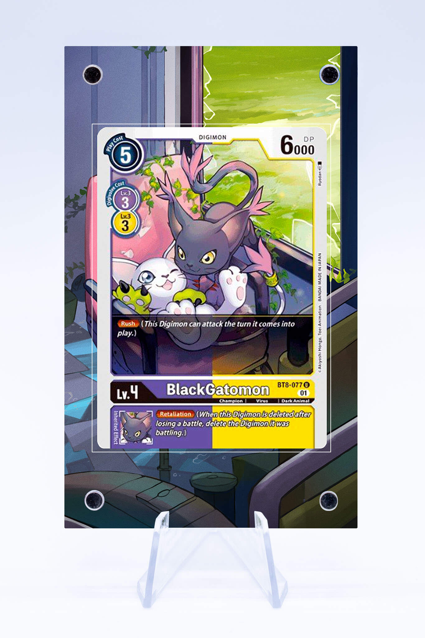 Black Gatomon BT8-077 | Digimon | Art Guard (Ungraded)