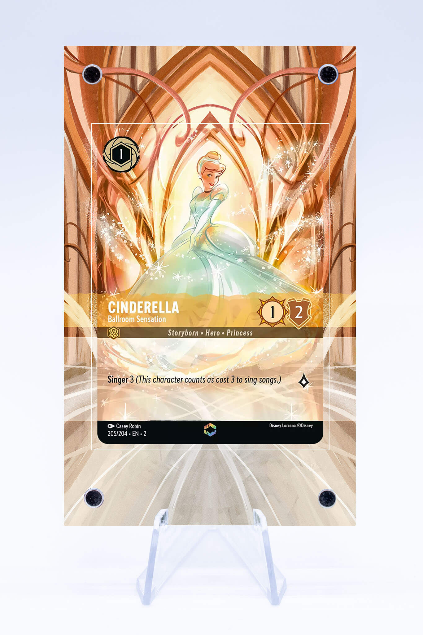 Cinderella 205 204 LORCANA Case | Rise of the Floodborn | Art Guard (Ungraded)