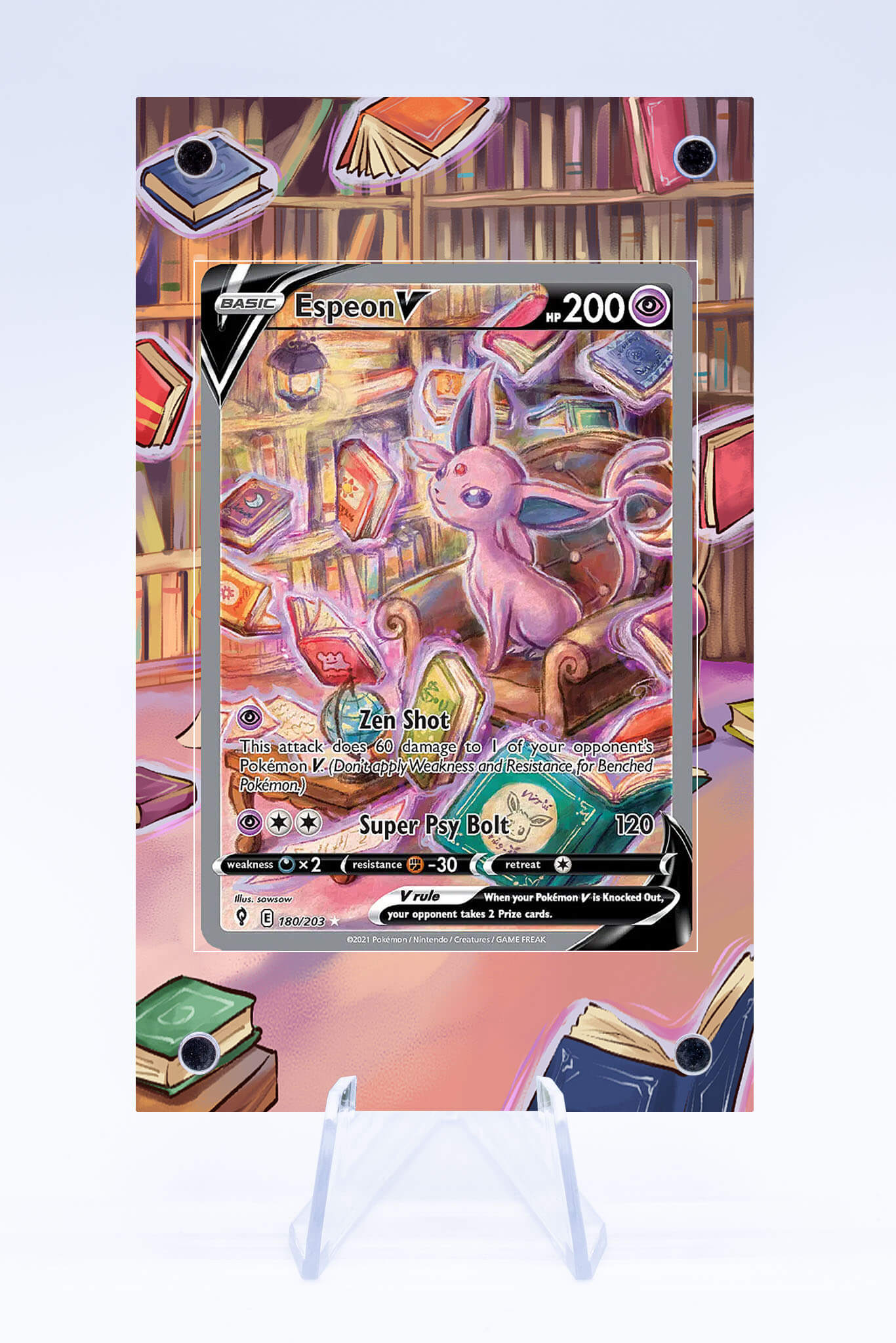 Espeon V 180 293 Case | Evolving Skies | Art Guard (Ungraded)