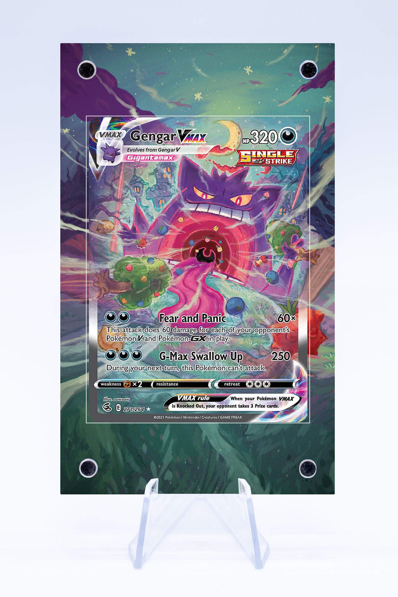 Gengar VMAX 271 264 Case | Fusion Strike | Art Guard (Ungraded)