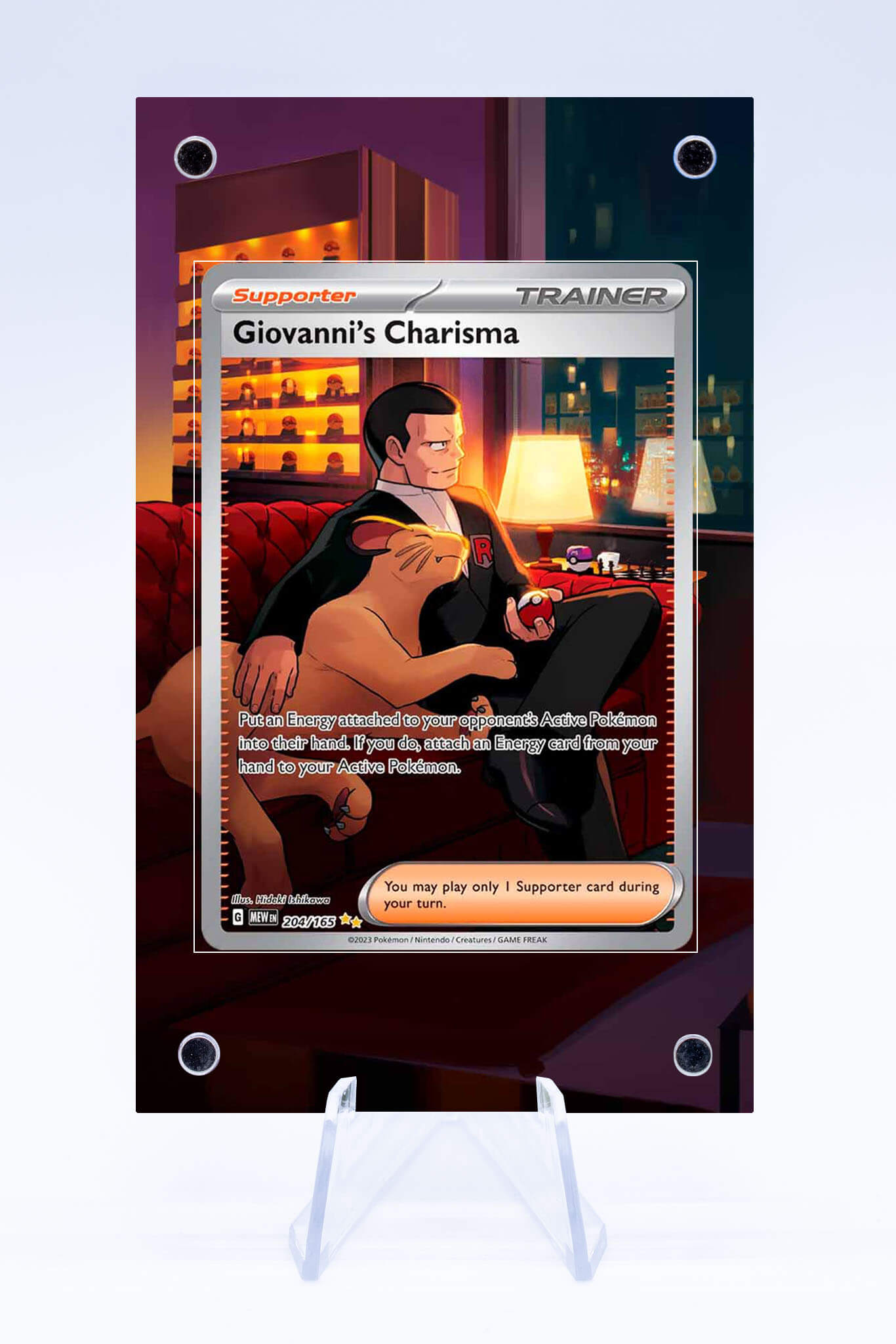 Giovanni's Charisma 204 165 Case | Pokemon 151 | Art Guard (Ungraded)