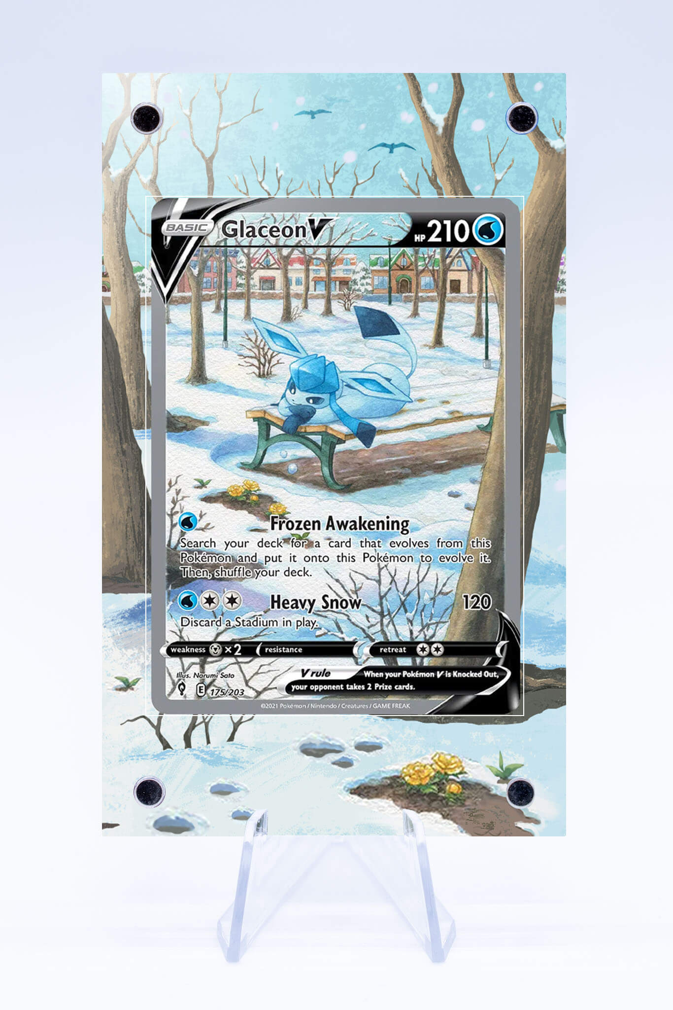 Glaceon V 175 203 Case | Evolving Skies | Art Guard (Ungraded)