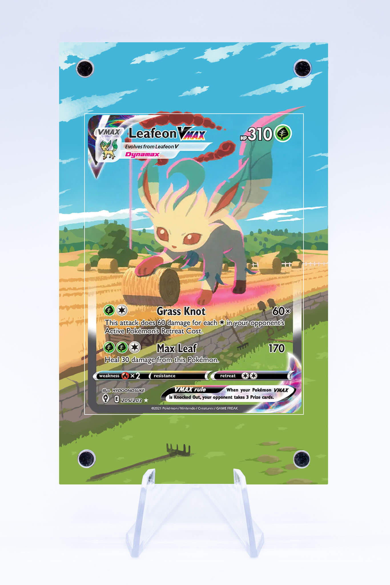 Leafeon VMAX 205 203 Case | Evolving Skies | Art Guard (Ungraded)