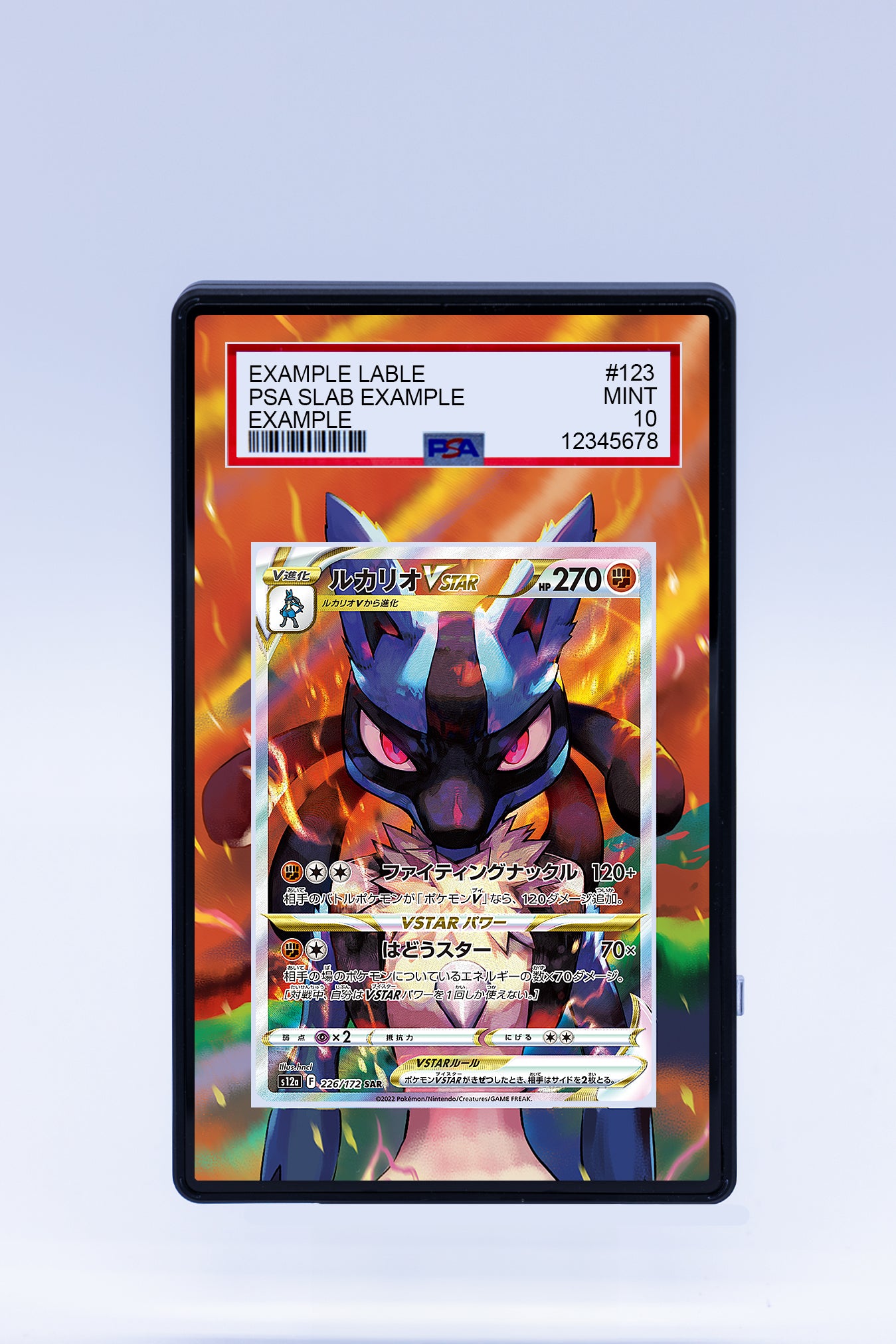 Lucario VSTAR SWSH291 Promo (Graded) Case