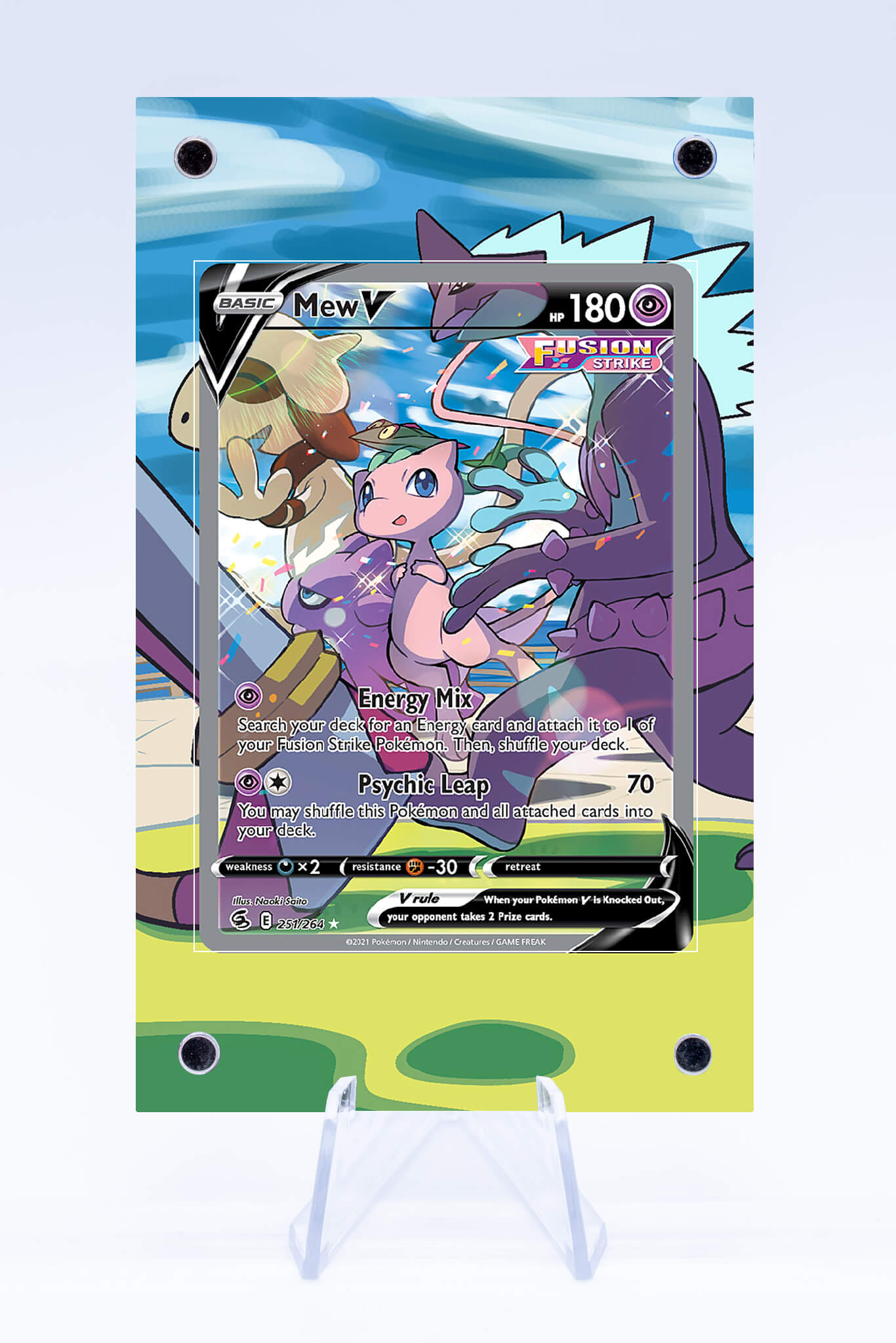 Mew V 251 264 Case | Fusion Strike | Art Guard (Ungraded)