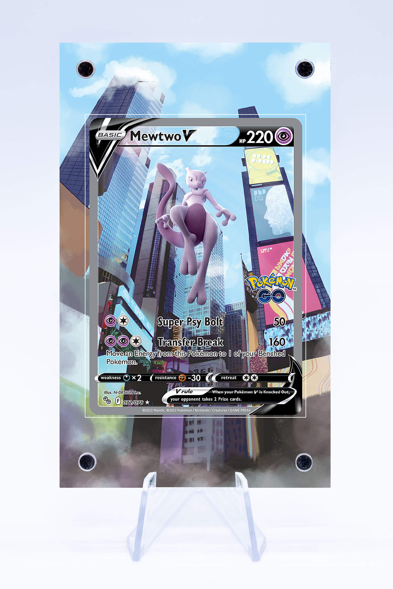 Mewtwo V Case | Pokémon GO | Art Guard (Ungraded)