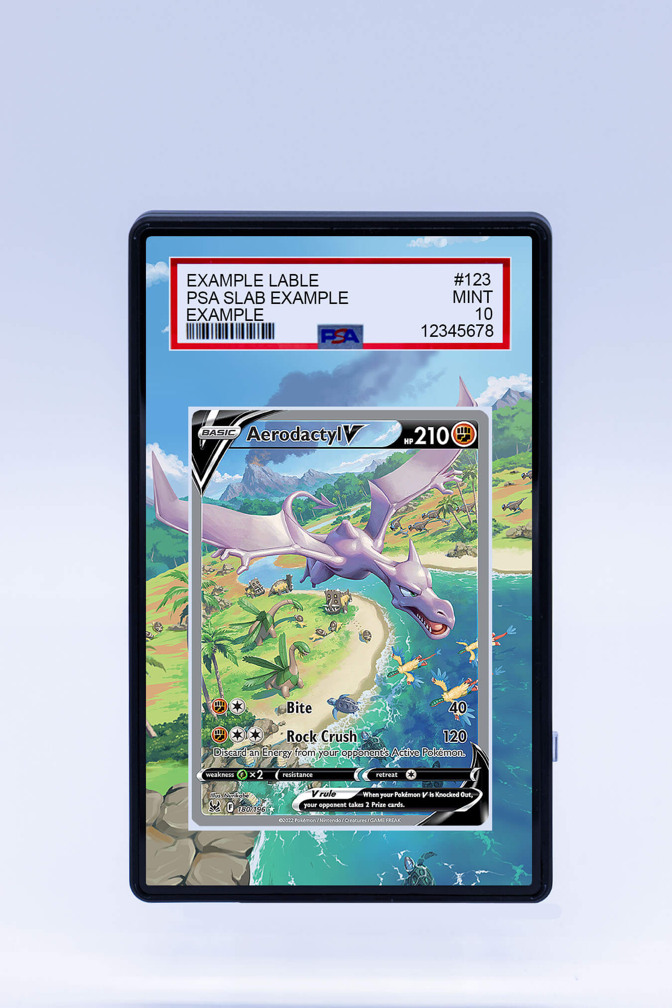 Aerodactyl V 180 196 (Graded) Case