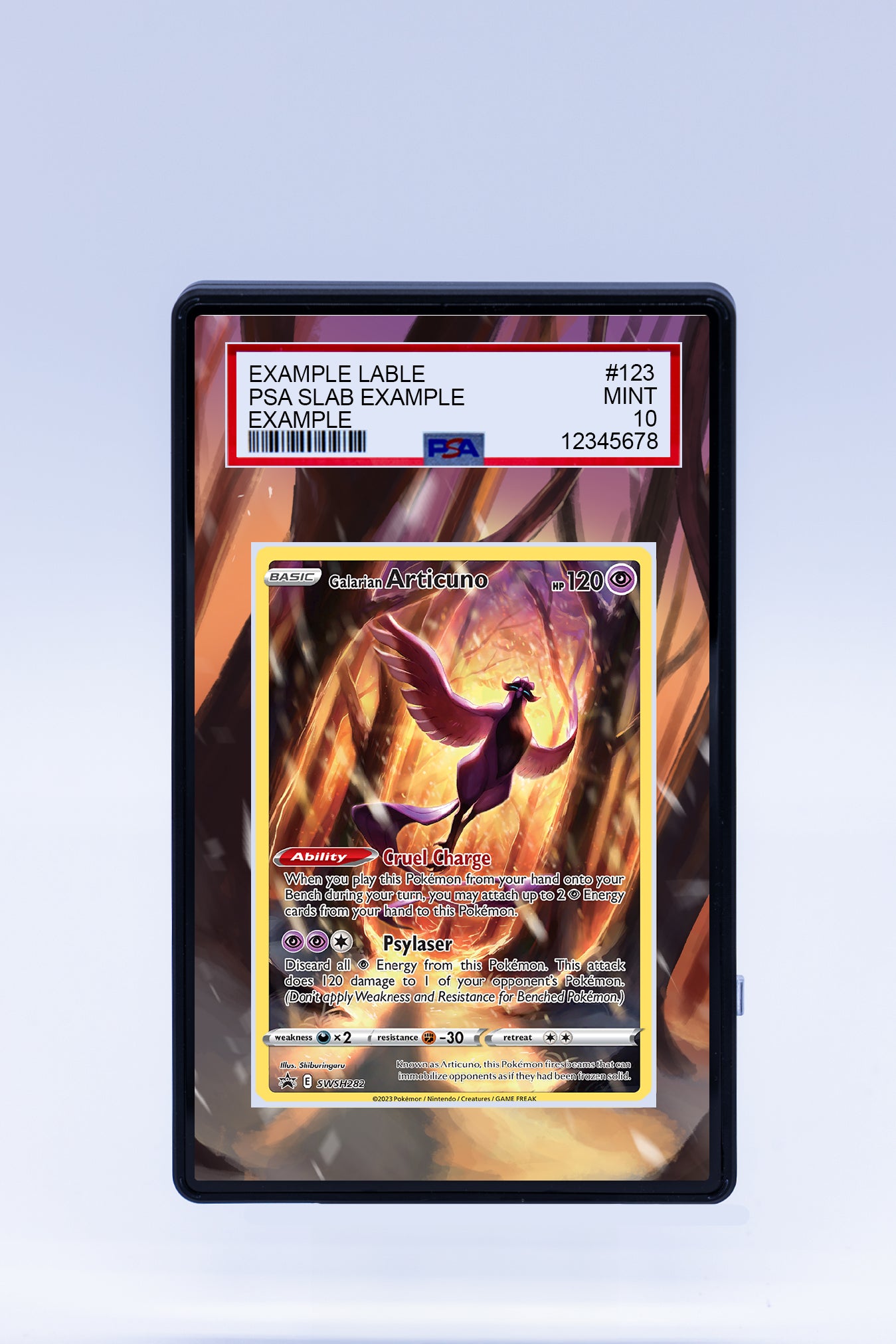 Galarian Articuno SWSH282 (Graded) Case