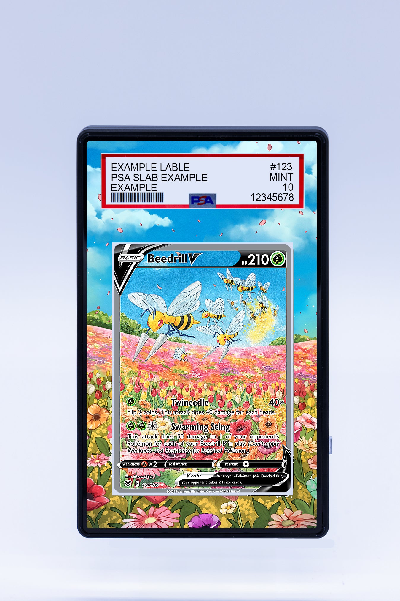 Beedrill V 161 189 (Graded) Case