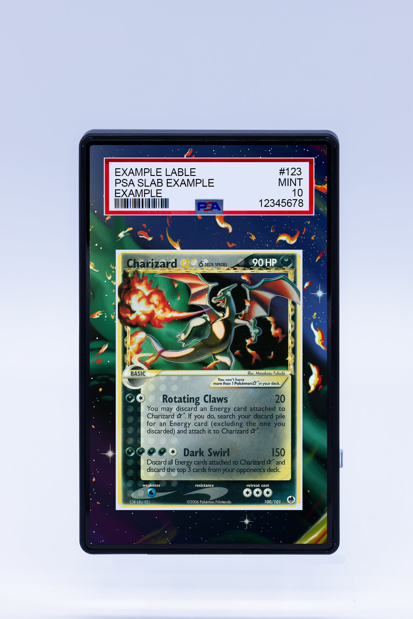 Charizard Gold Star 100 101 (Graded) Case