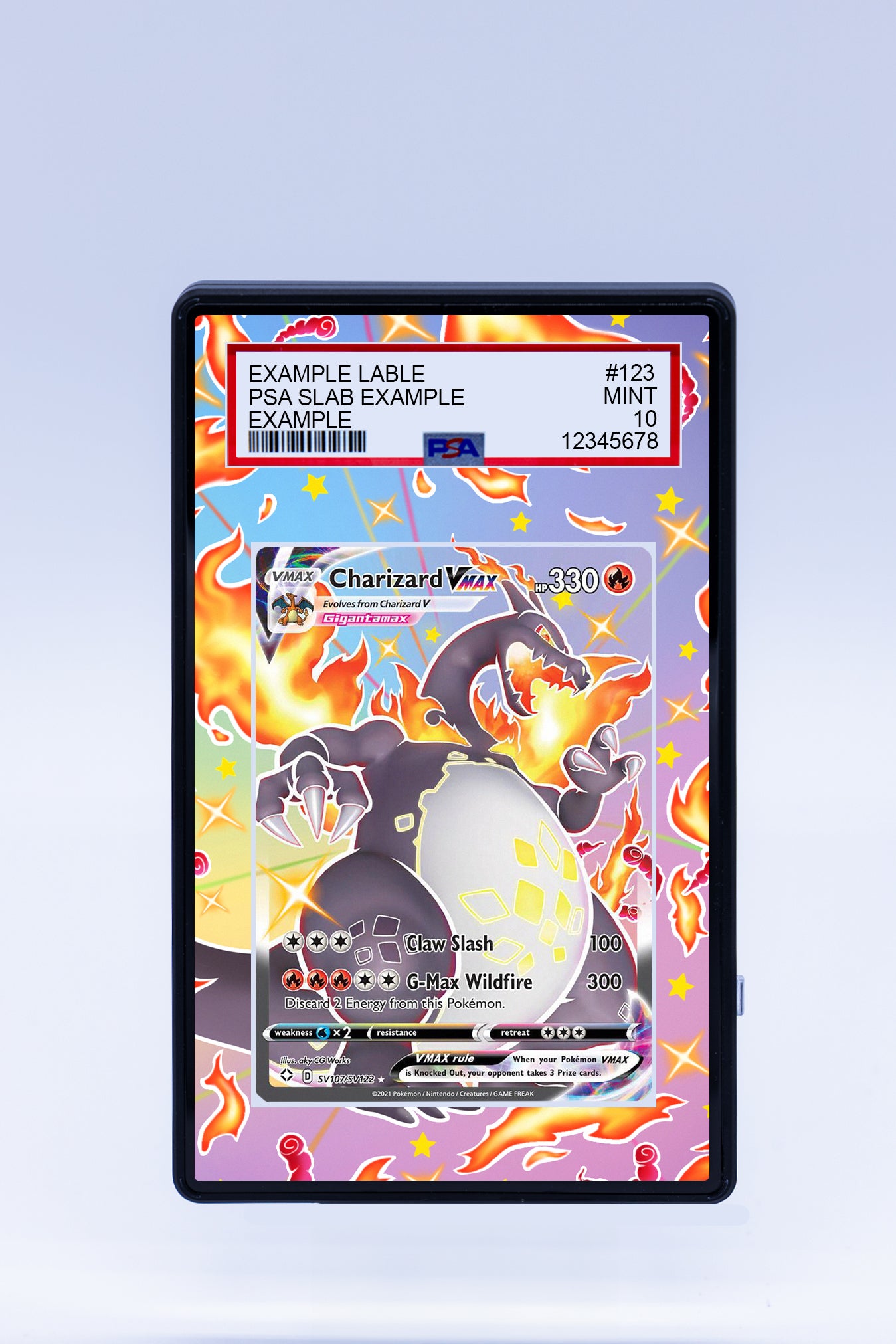 Charizard VMAX SV107 SV122 (Graded) Case