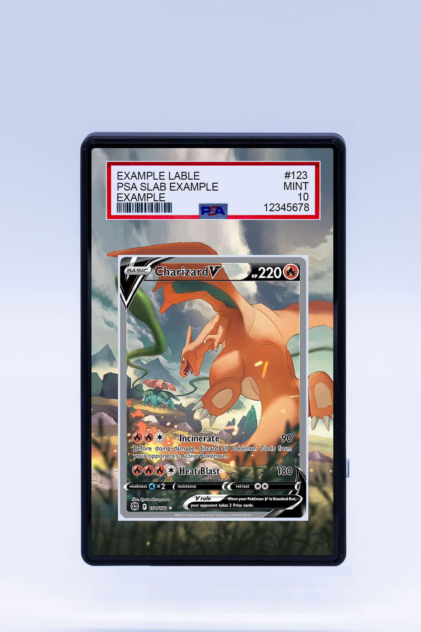 Charizard V 154 172 Case (Graded)