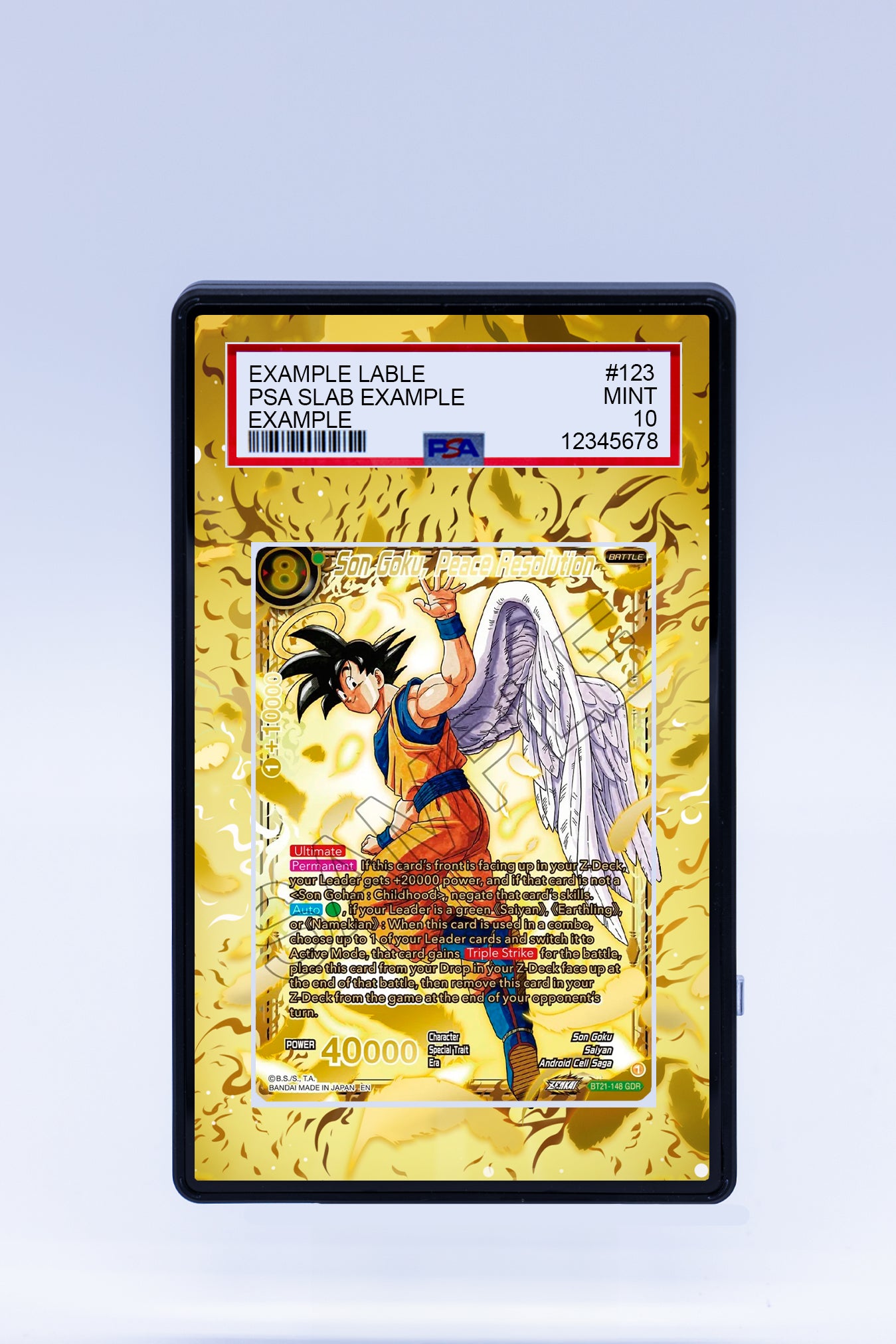 Son Goku Peace Resolution BT21 (Graded) Case