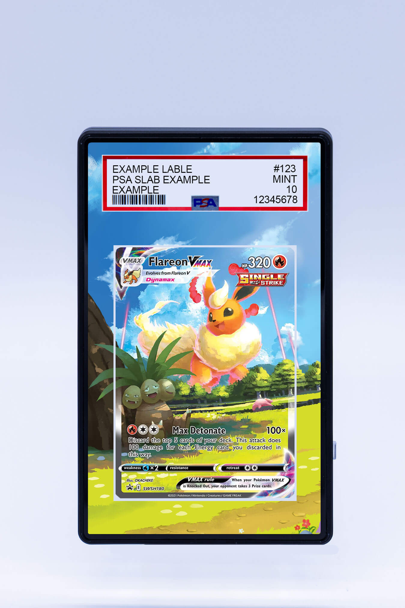 Flareon VMAX SWSH180 (Graded)