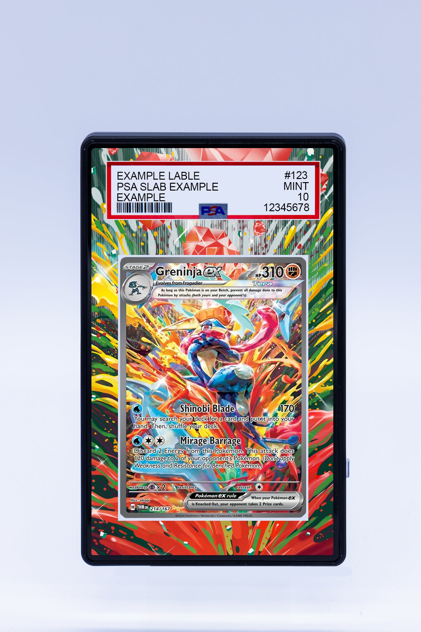 Greninja EX 214 167 (Graded) Case