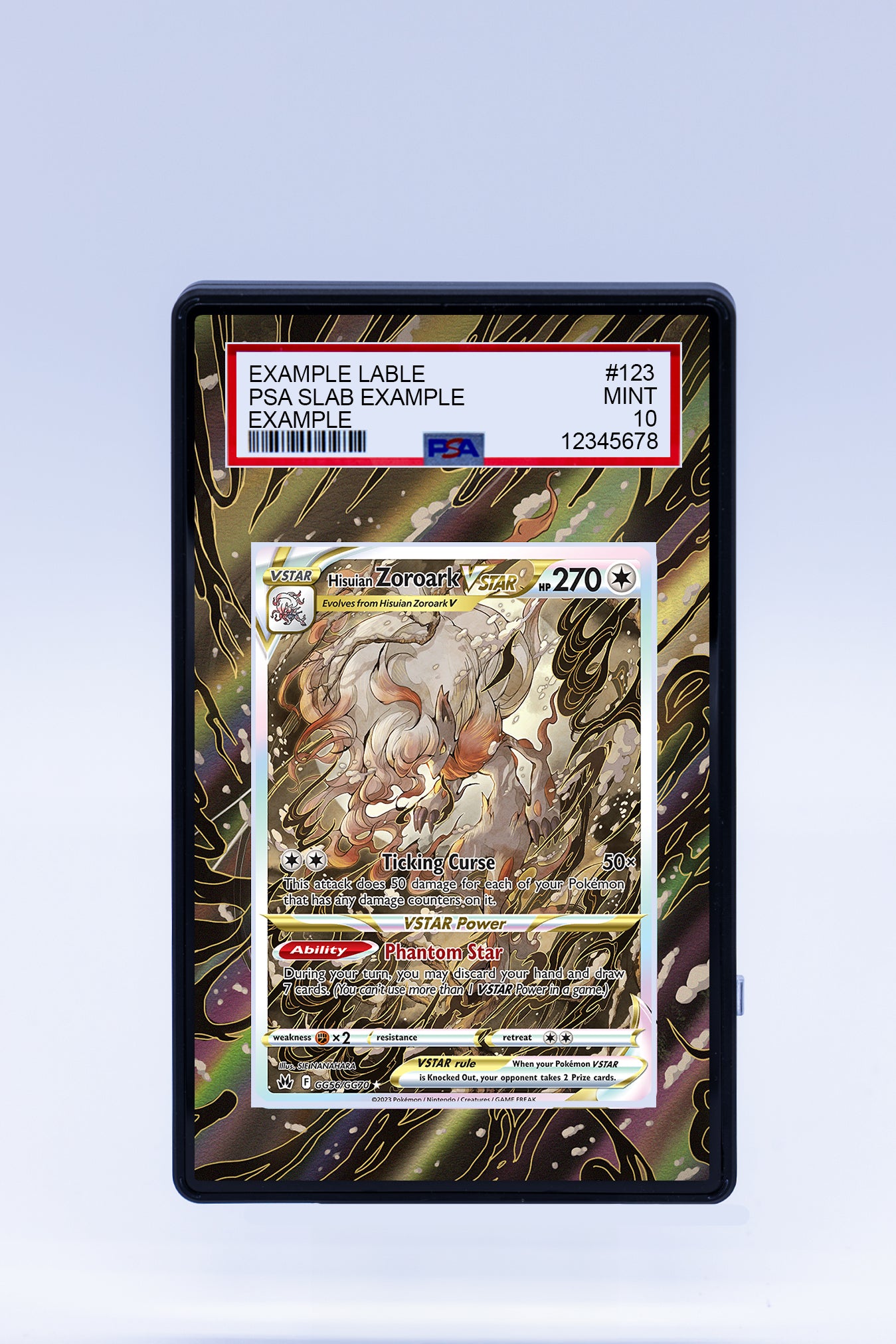 Hisuian Zoroark VSTAR GG56 GG70 (Graded) Case