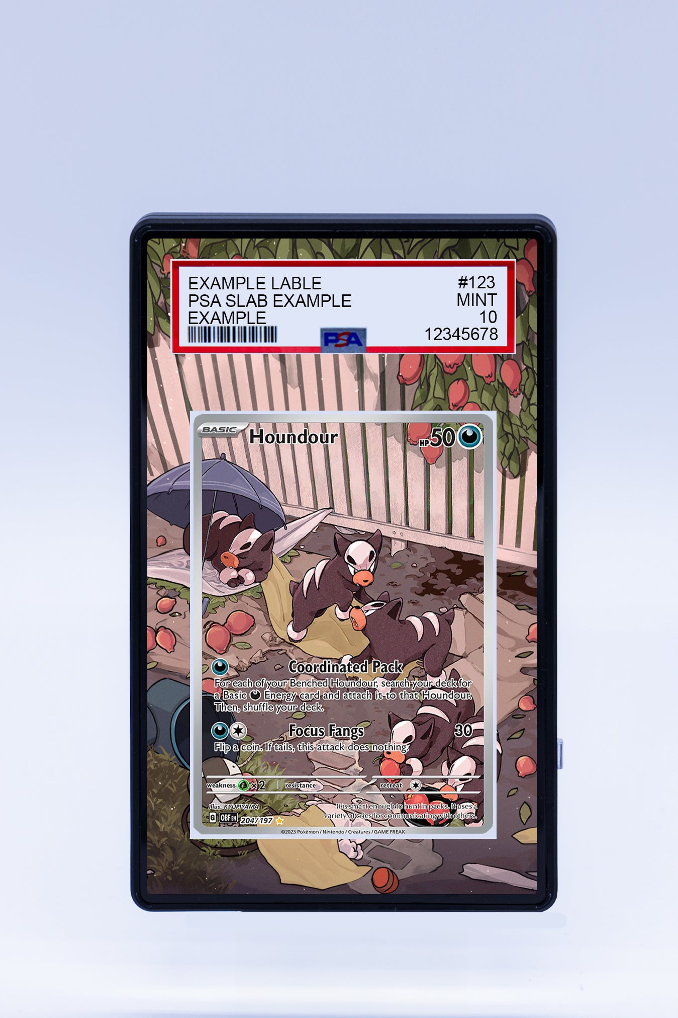 Houndour 204 197 (Graded) Case