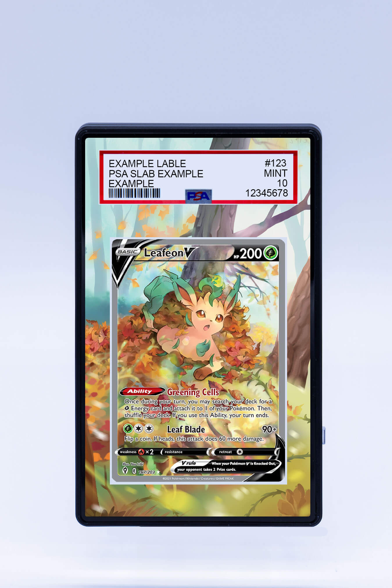 Leafeon V 167 203 (Graded)