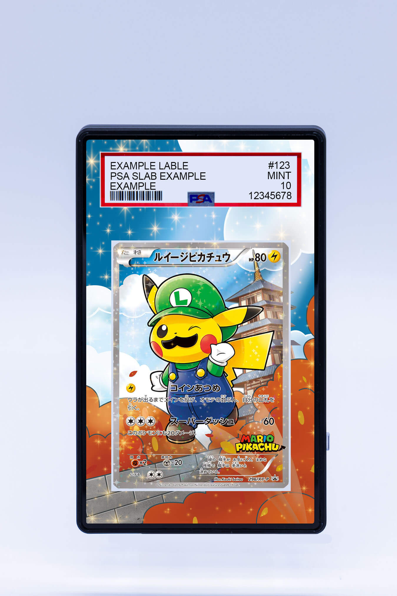 Luigi Pikachu 296 XY-P (Graded)