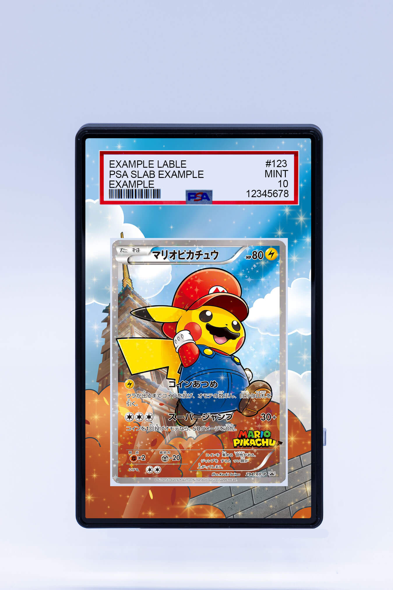 Mario Pikachu 294 XY-P Promo (Graded)