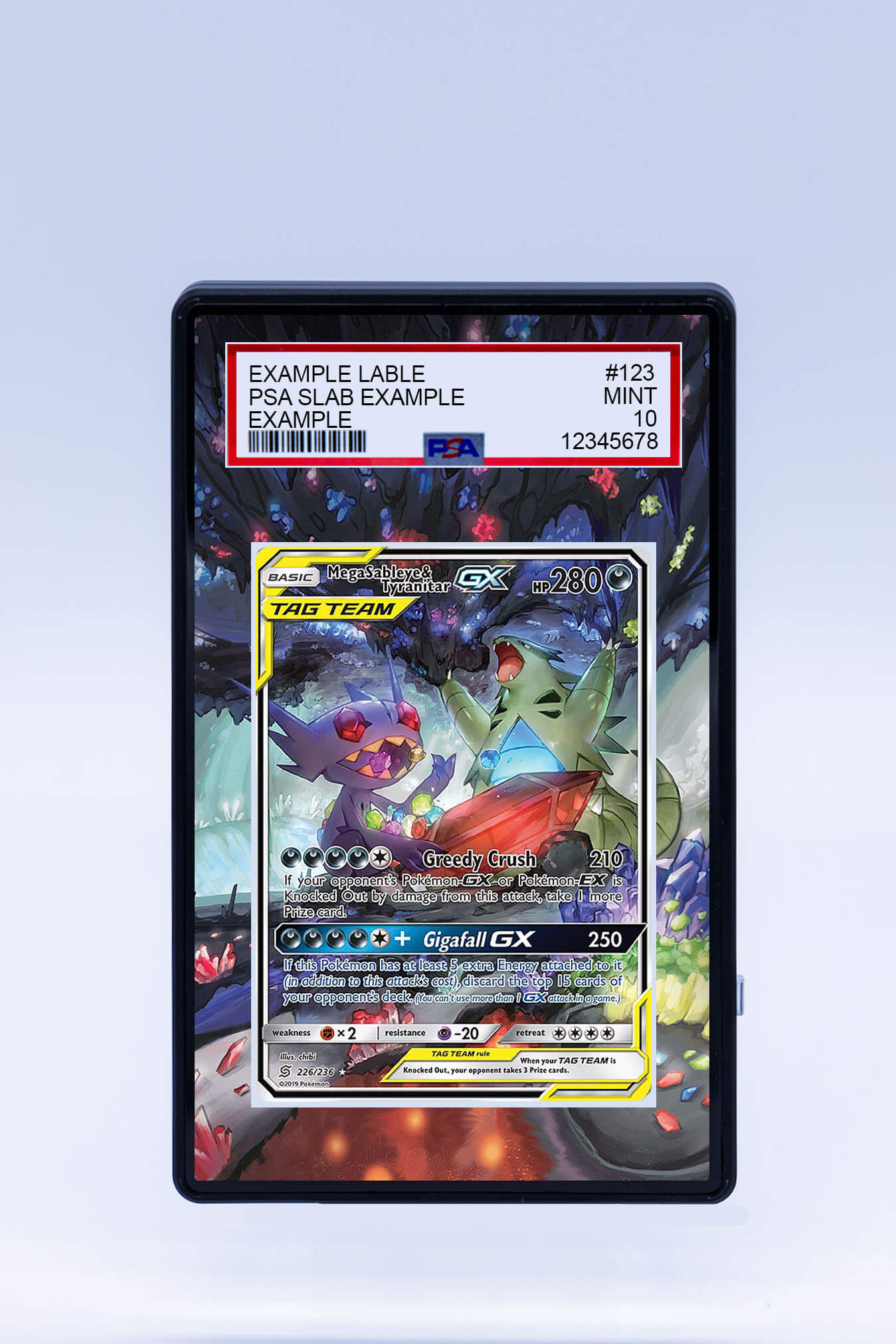 Mega Sableye & Tyranitar GX 226/236 (Graded)