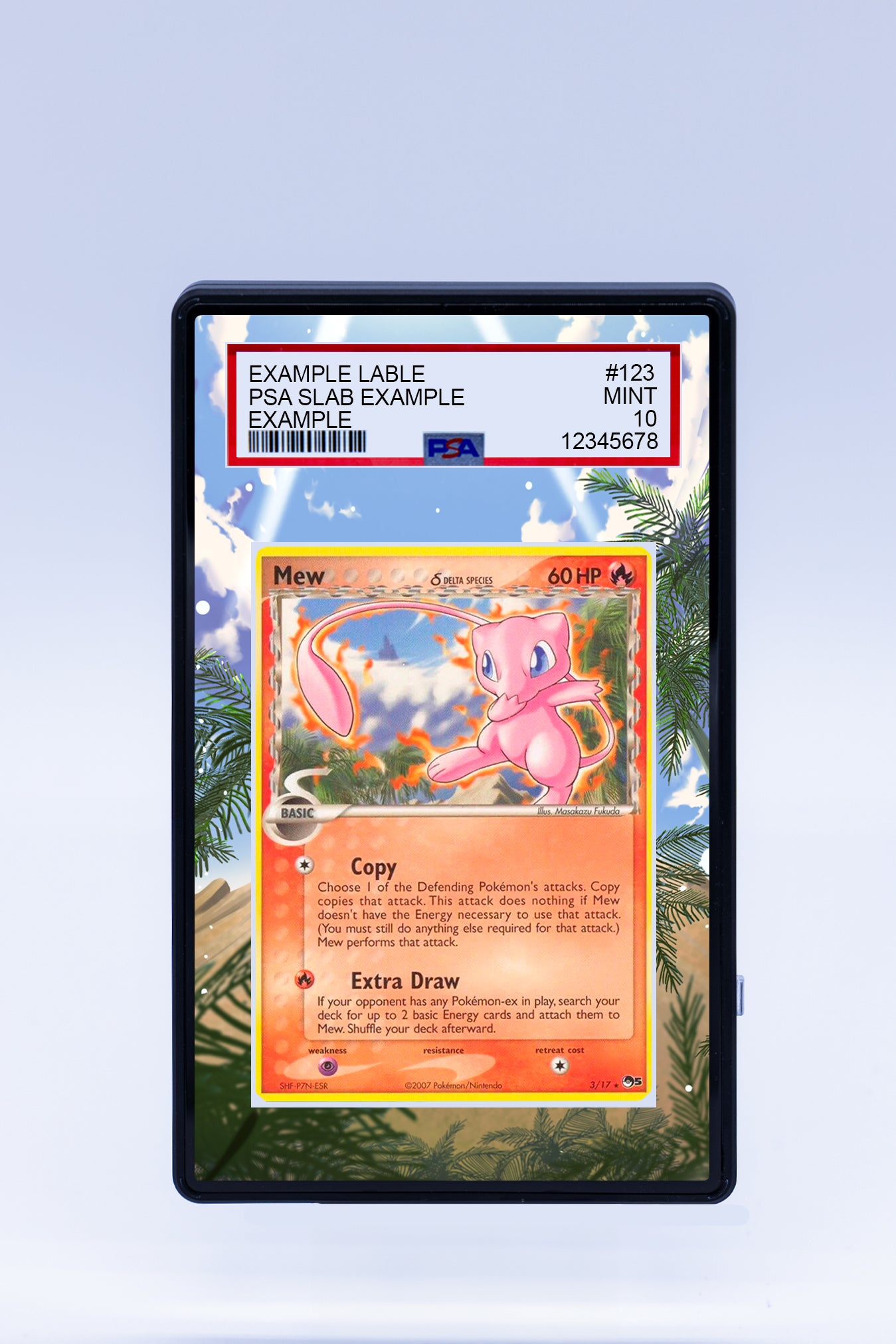 Mew 3 17 Delta Series POP 5 (Graded) Case