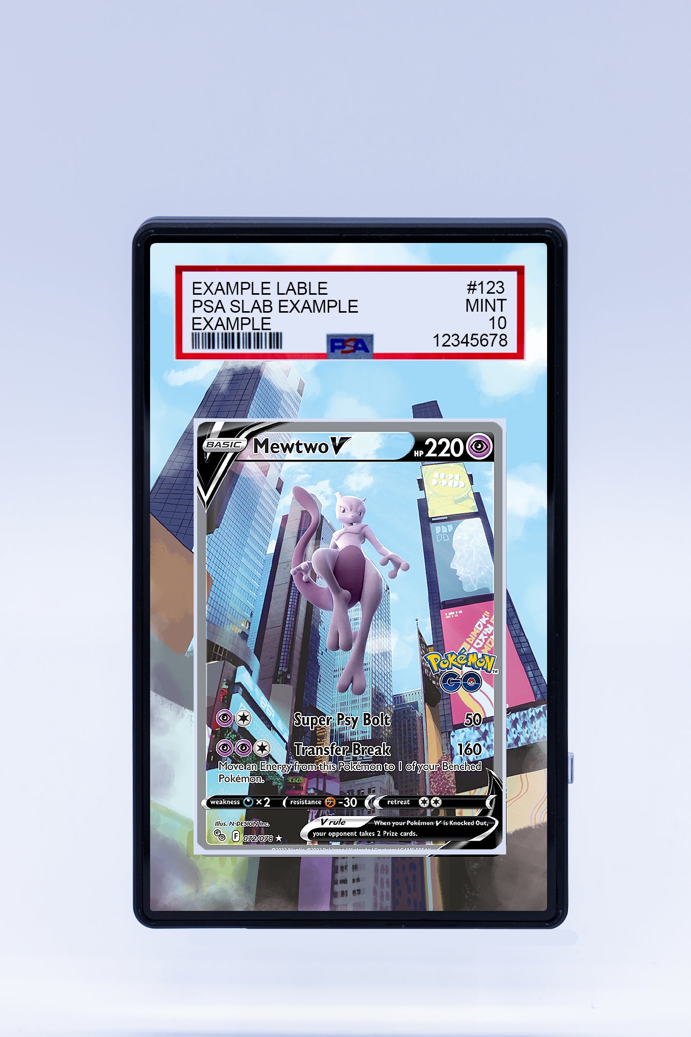 Mewtwo V 072 078 (Graded) Case