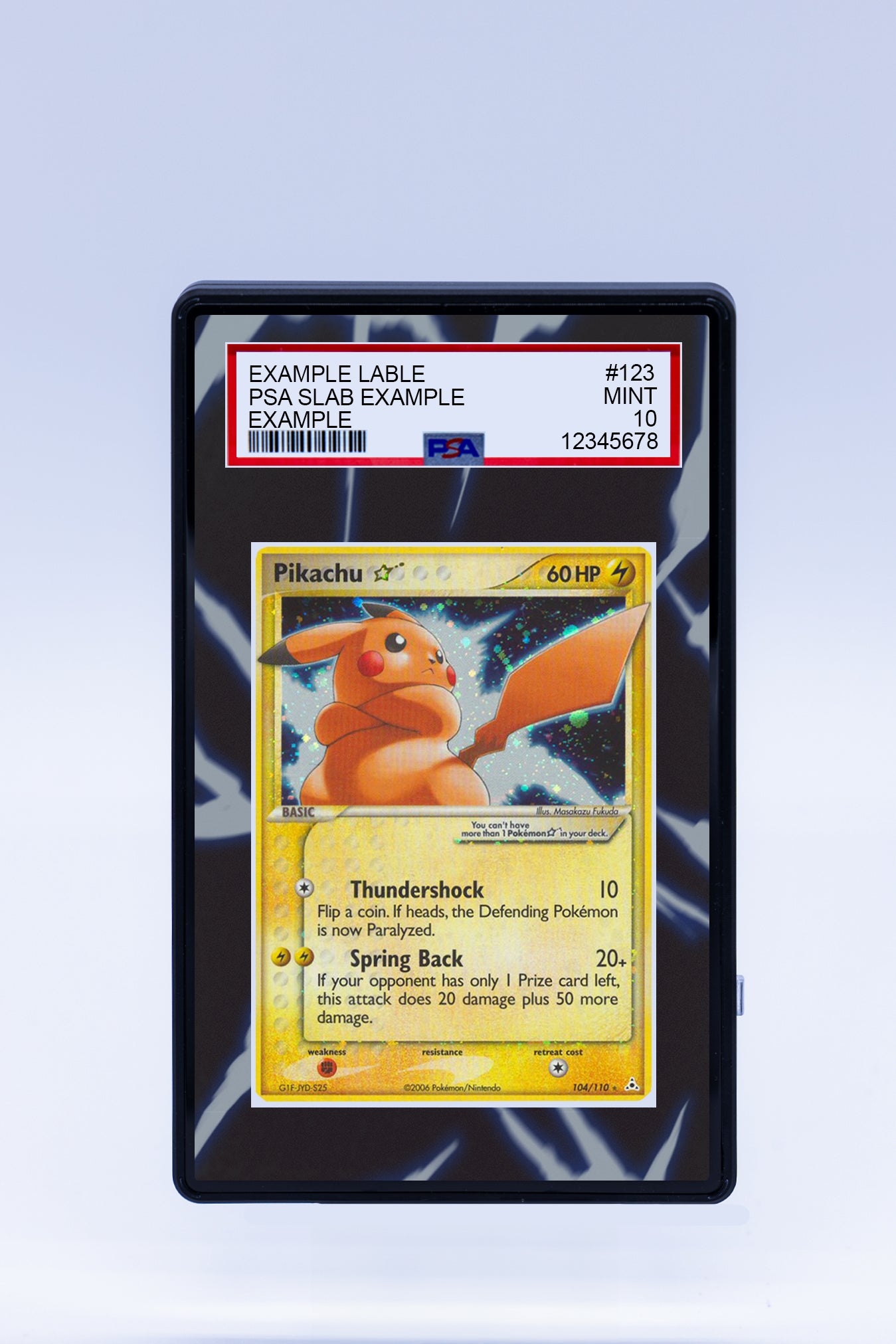 Pikachu 104 110 (Graded) Case