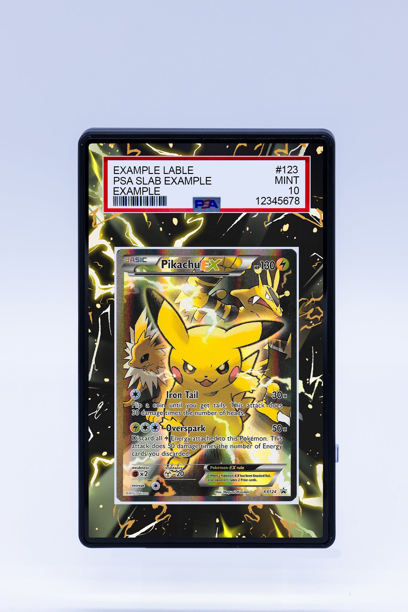 Pikachu EX XY124 (Graded) Case