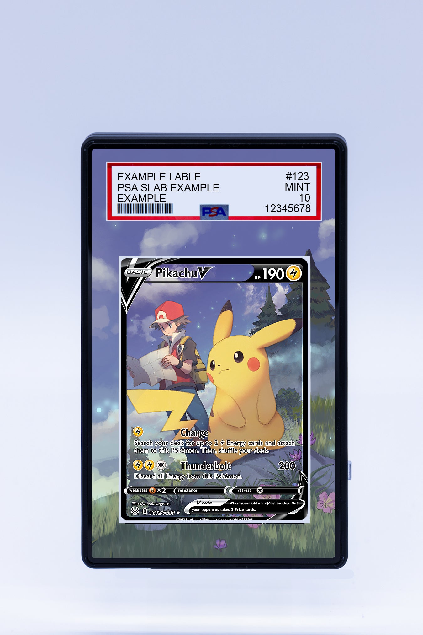 Pikachu V TG16 TG30 (Graded) Case