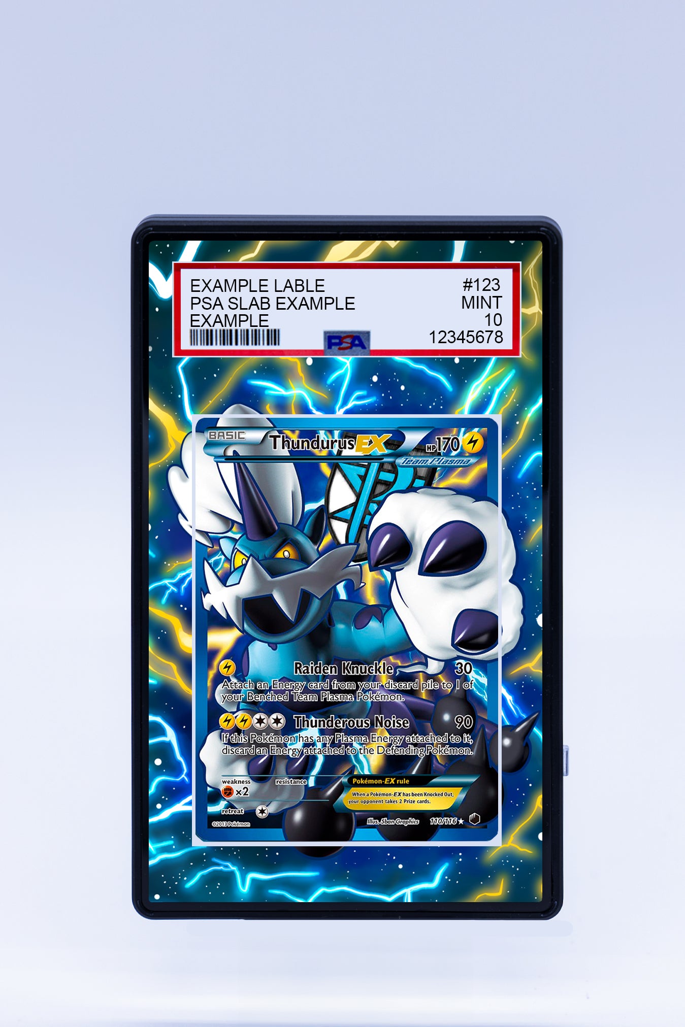 Thundurus EX 110 116 (Graded) Case