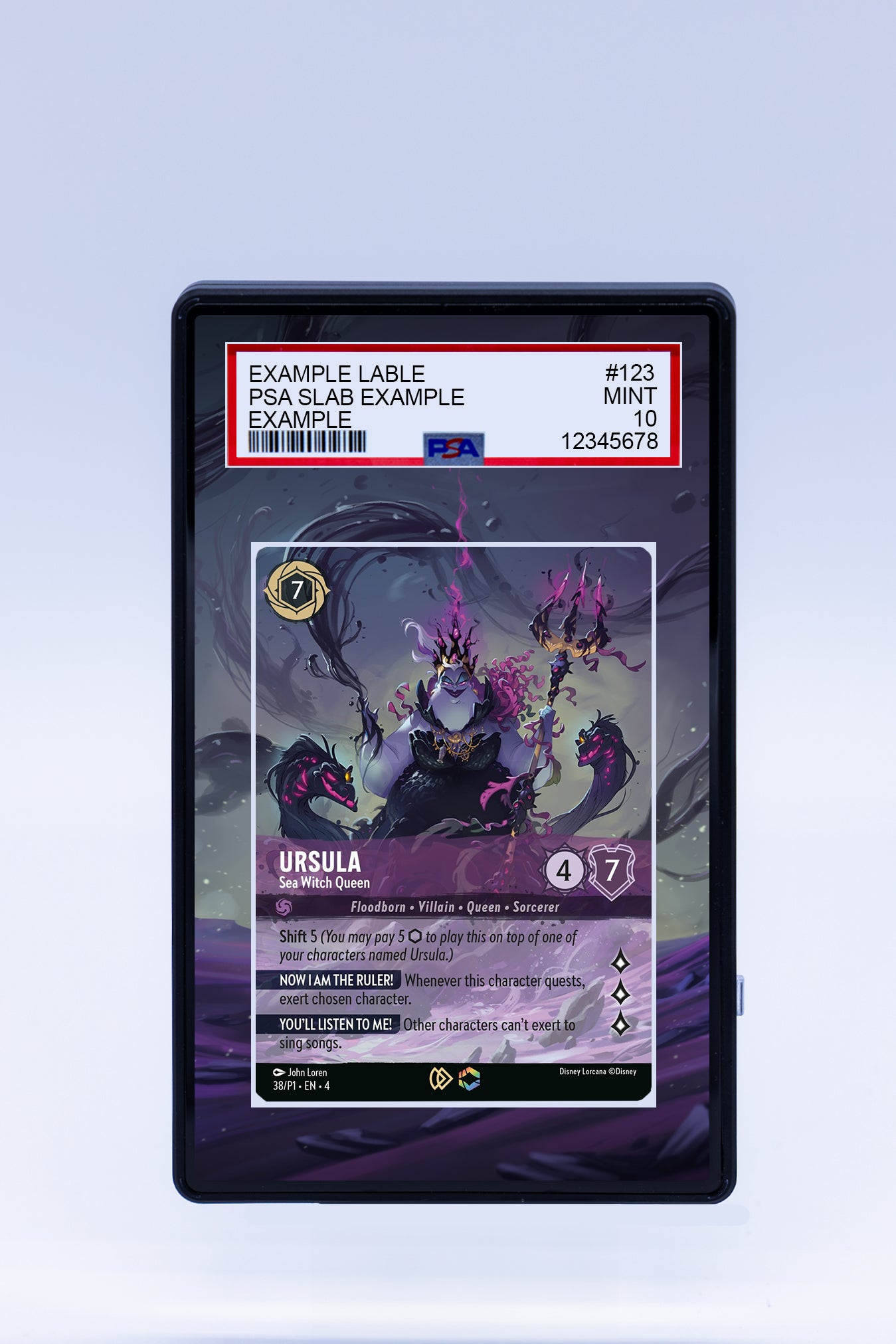 Ursula Sea Witch Queen 38 P1 (Graded) Case