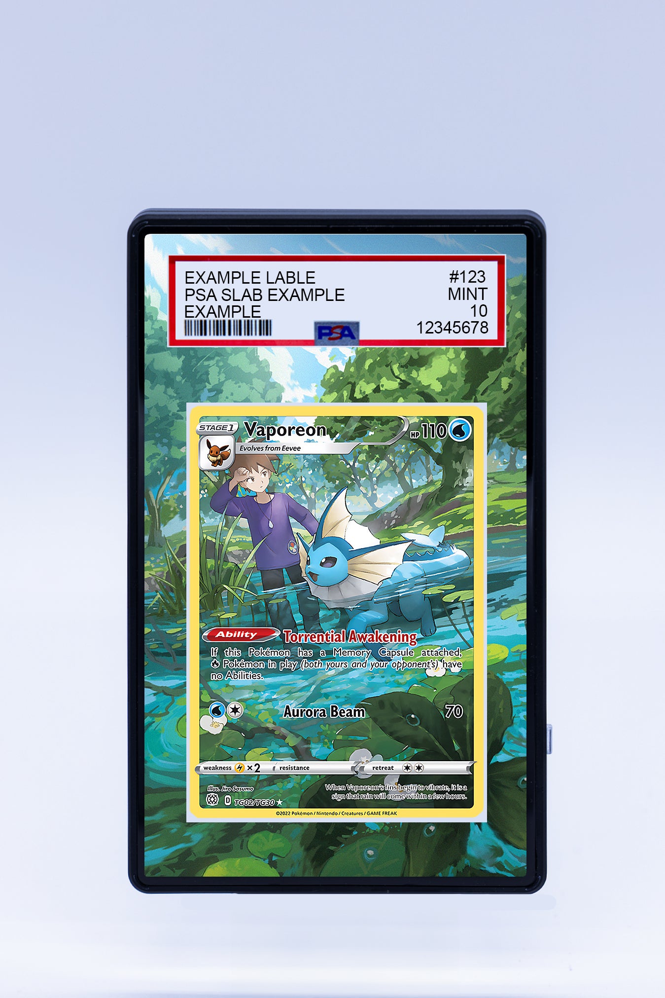 Vaporeon TG02 TG30 Case (Graded)