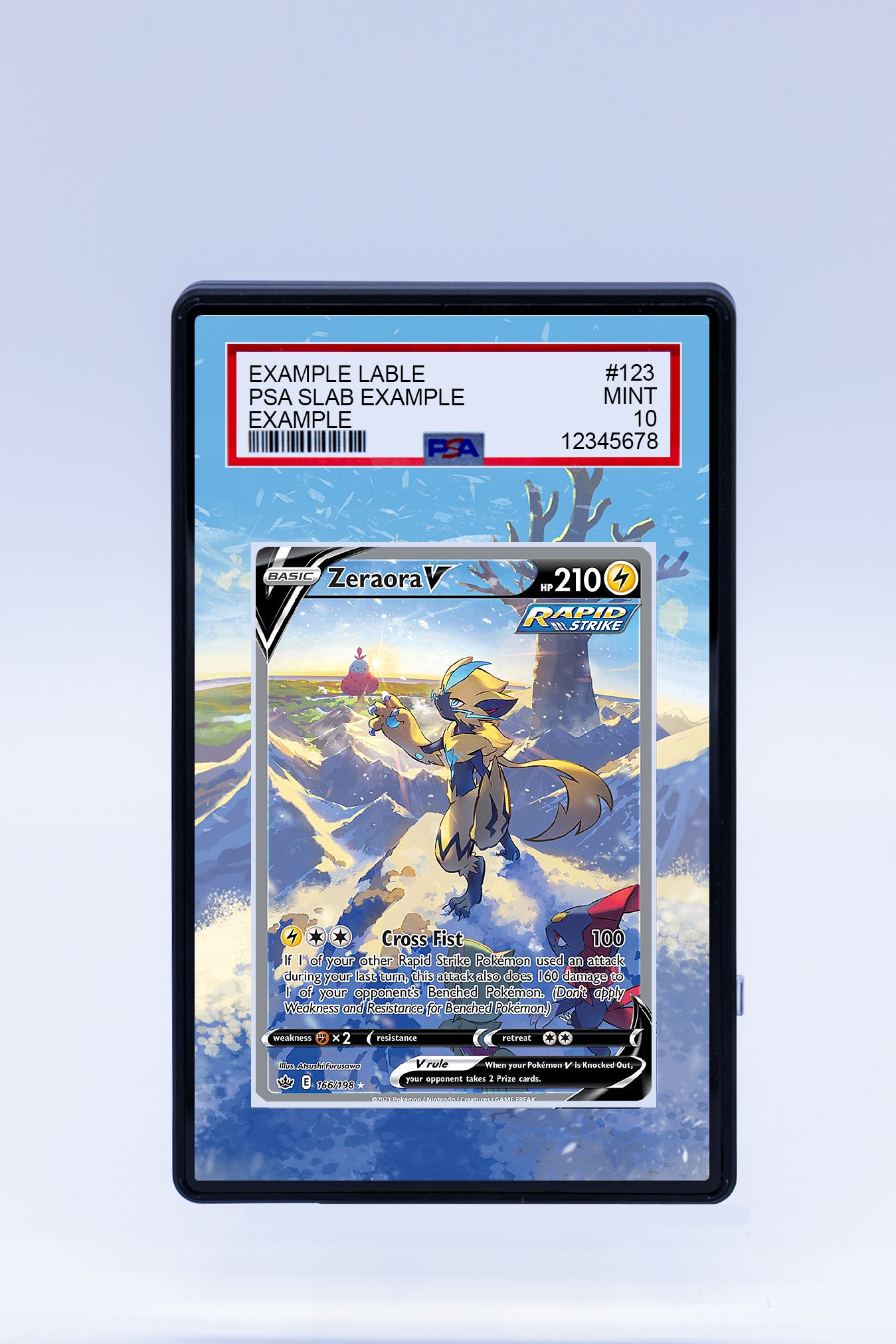 Zeraora V 166 198 (Graded) Case