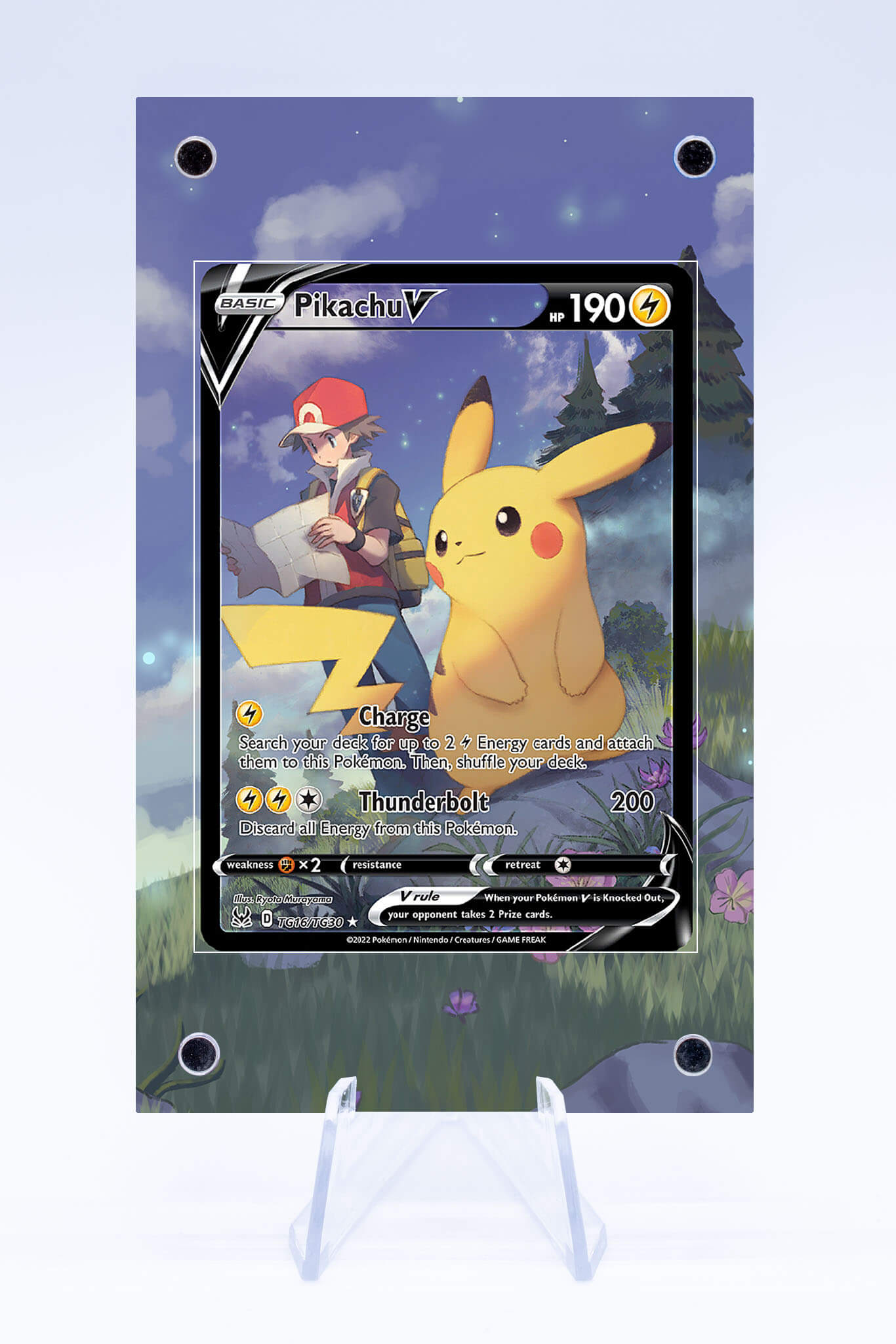 Pikachu V TG16 TG30 Case | Lost Origin | Art Guard (Ungraded)