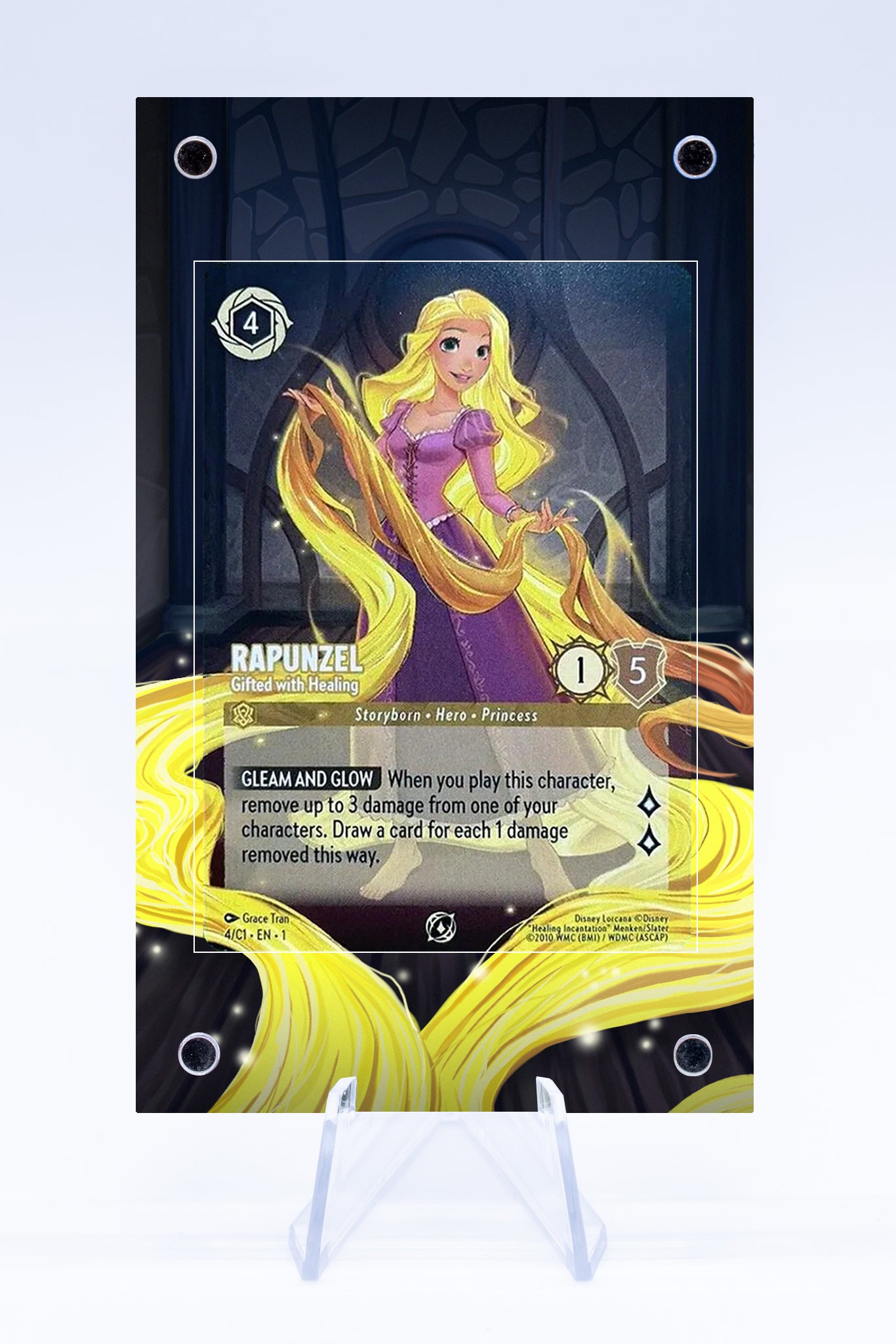 Rapunzel Gifted with Healing 4 C1 Promo Case | Lorcana | Art Guard (Ungraded)