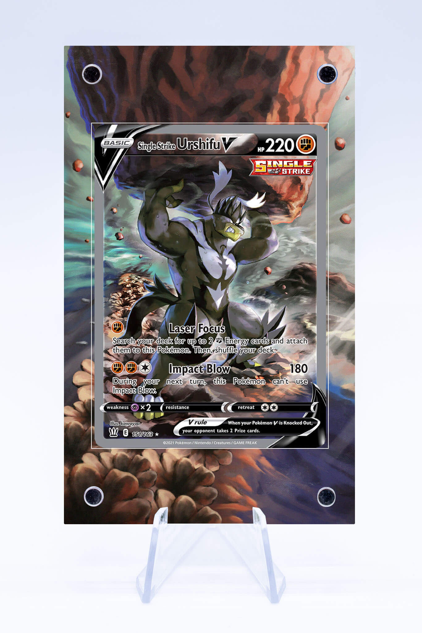 Single Strike Urshifu V 151 163 Case | Battle Styles | Art Guard (Ungraded)