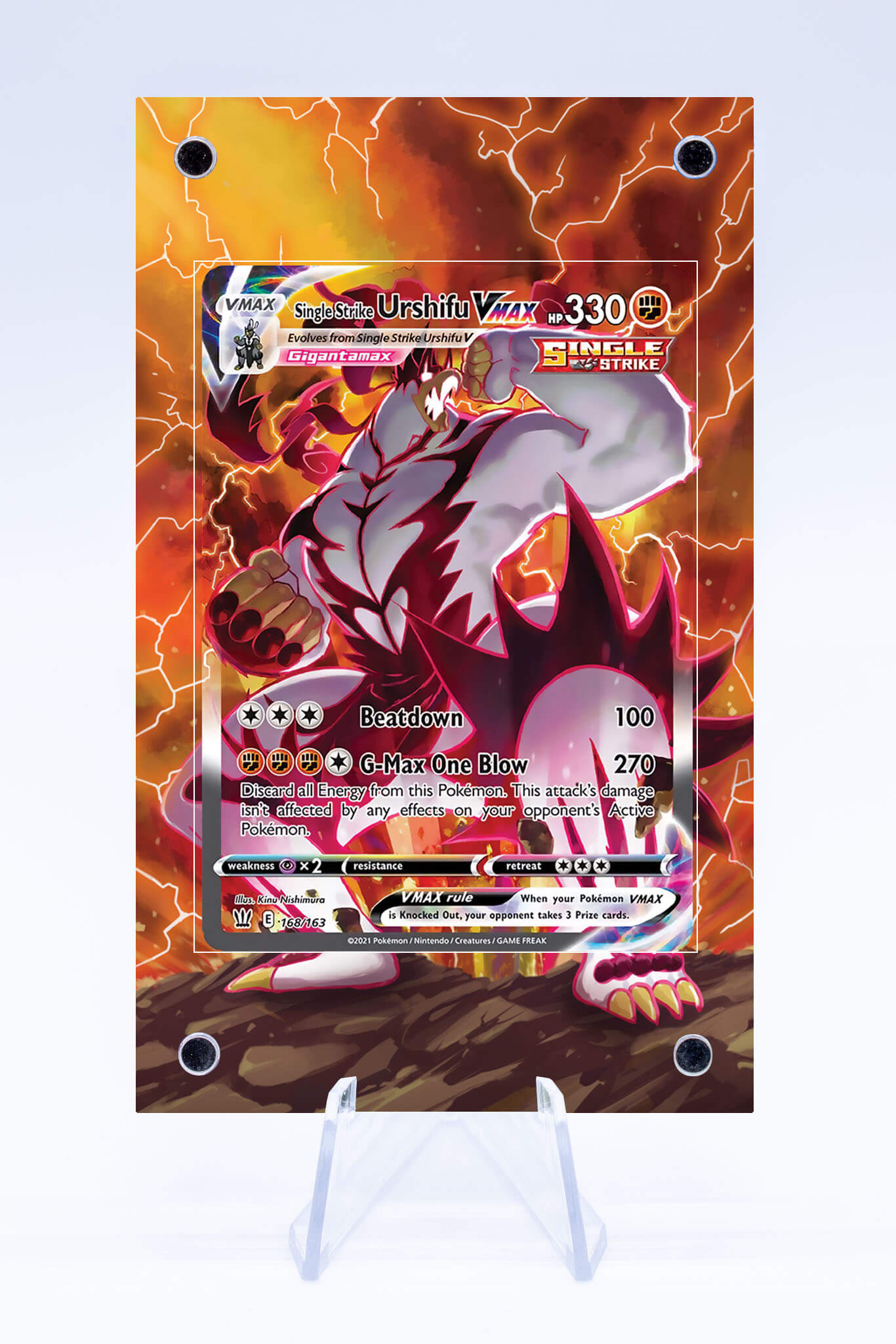 Single Strike Urshifu VMAX 168 163 Case | Battle Styles | Art Guard (Ungraded)