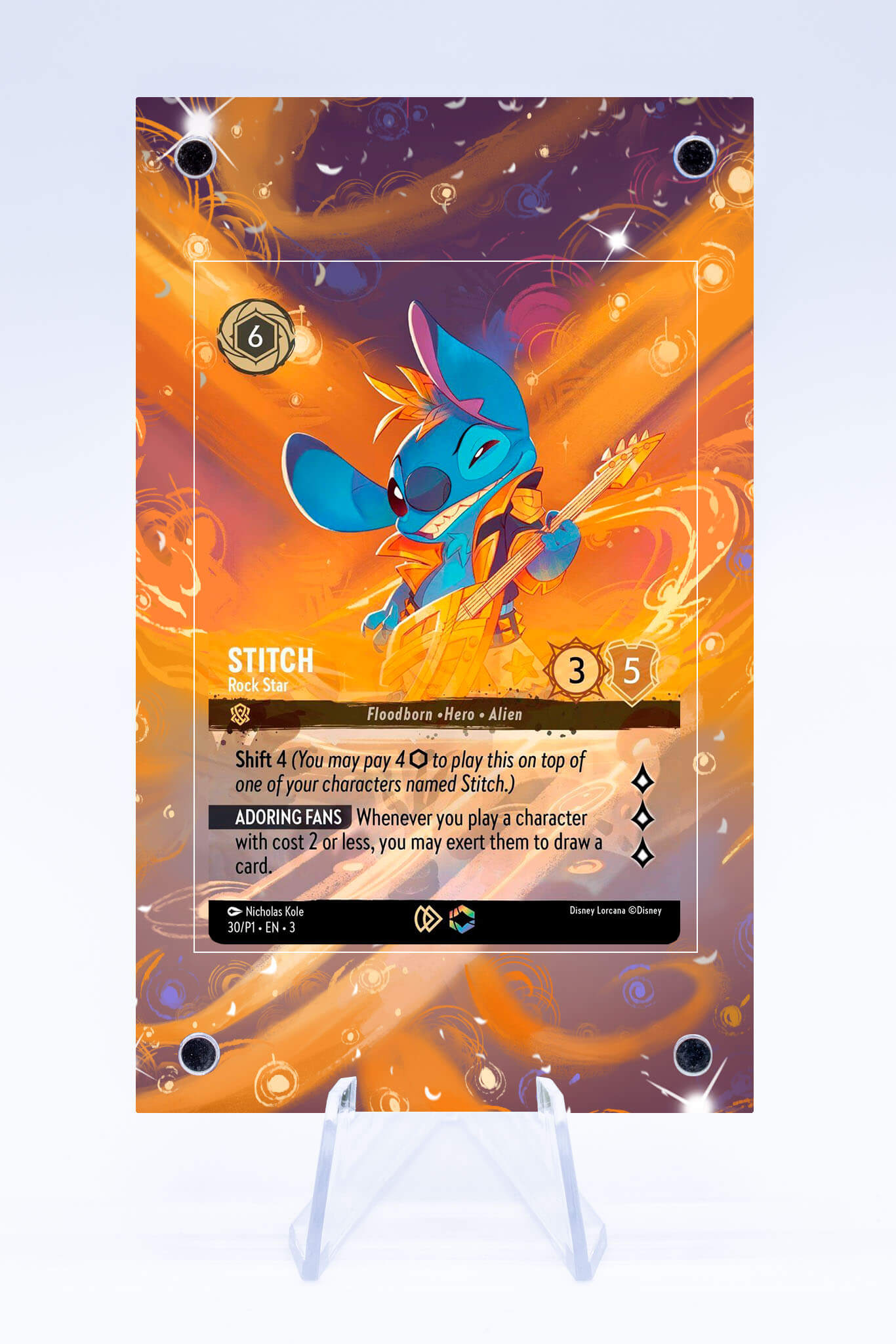 Stitch Rock Star 30 P1 Case | Promo Case | Art Guard (Ungraded)