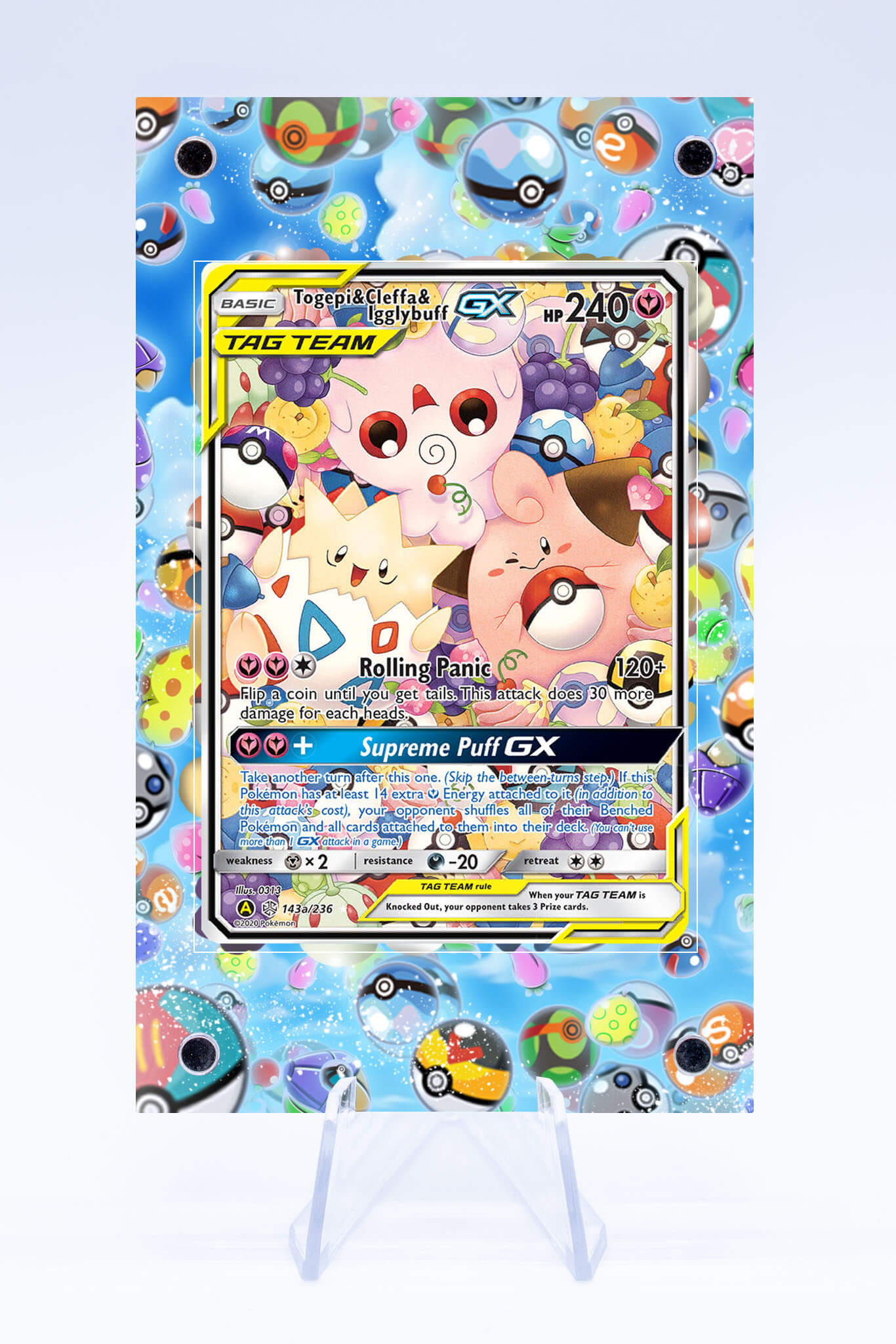 Togepi Cleffa Igglybuff GX 143a 236 | Cosmic Eclipse | Art Guard (Ungr ...