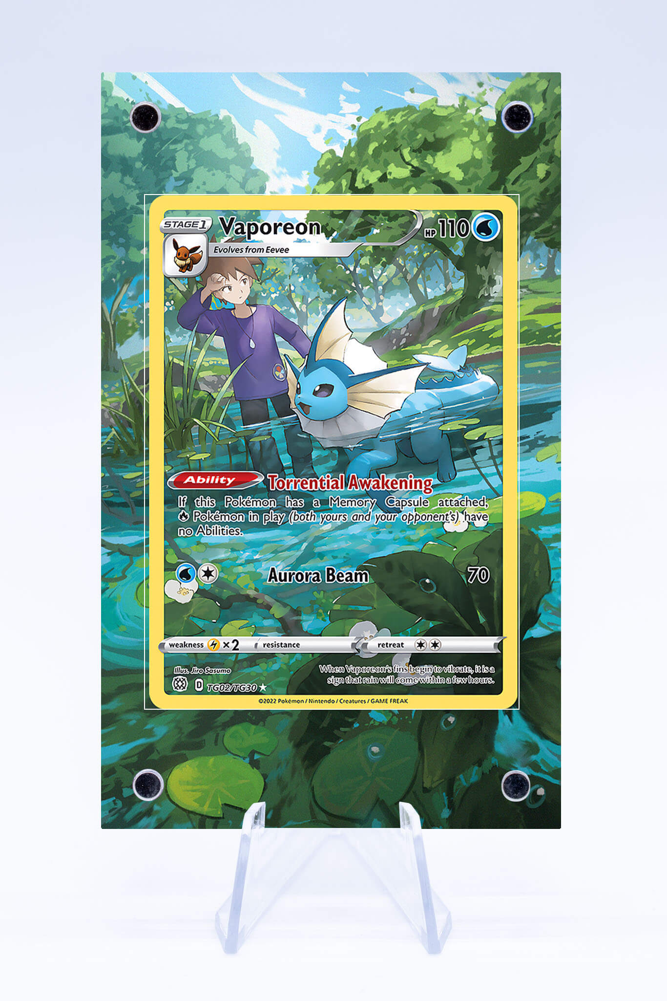 Vaporeon TG 02 TG30 Case | Brilliant Stars | Art Guard (Ungraded)