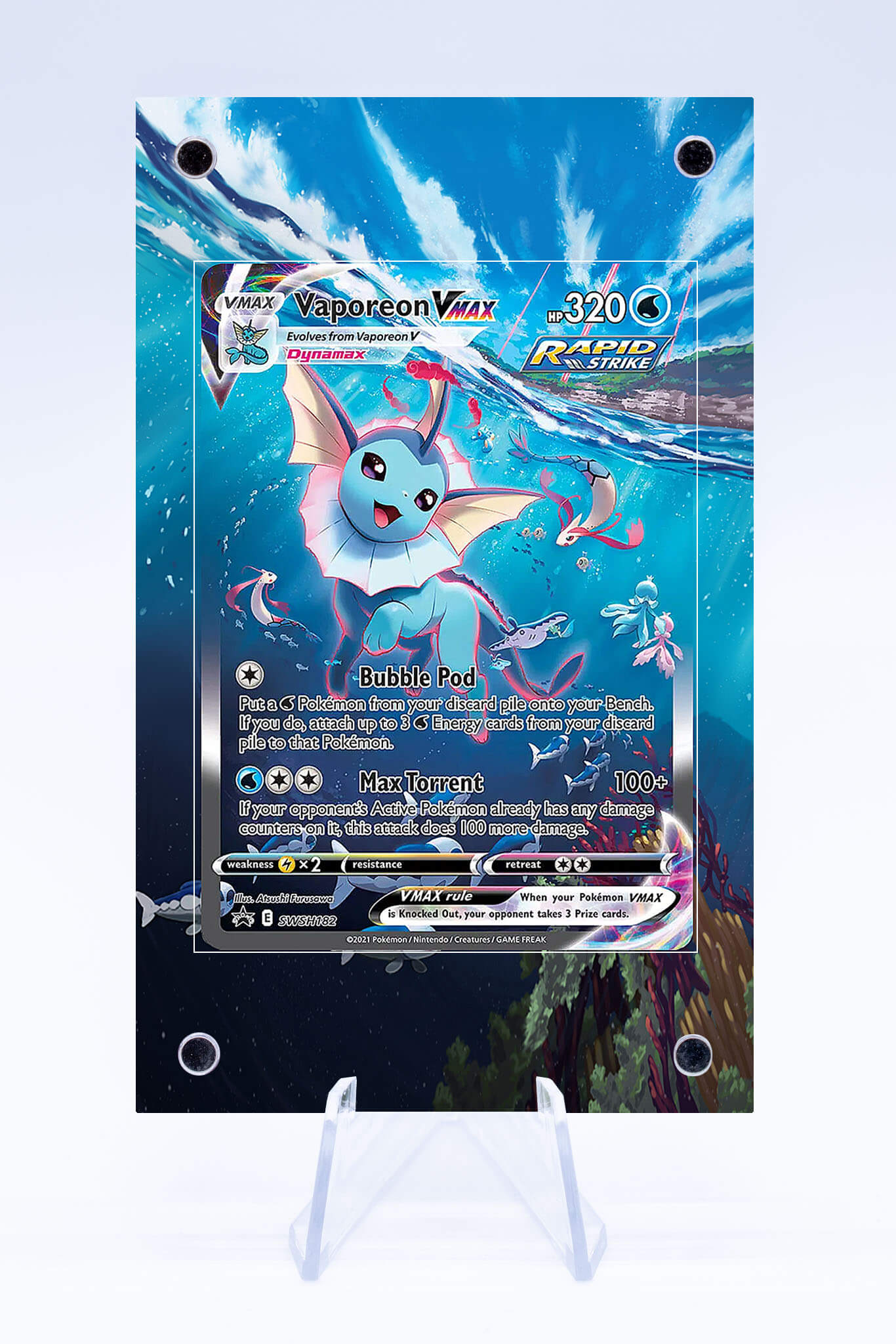 Vaporeon VMAX Promo Case | Sword and Shield | Art Guard (Ungraded)