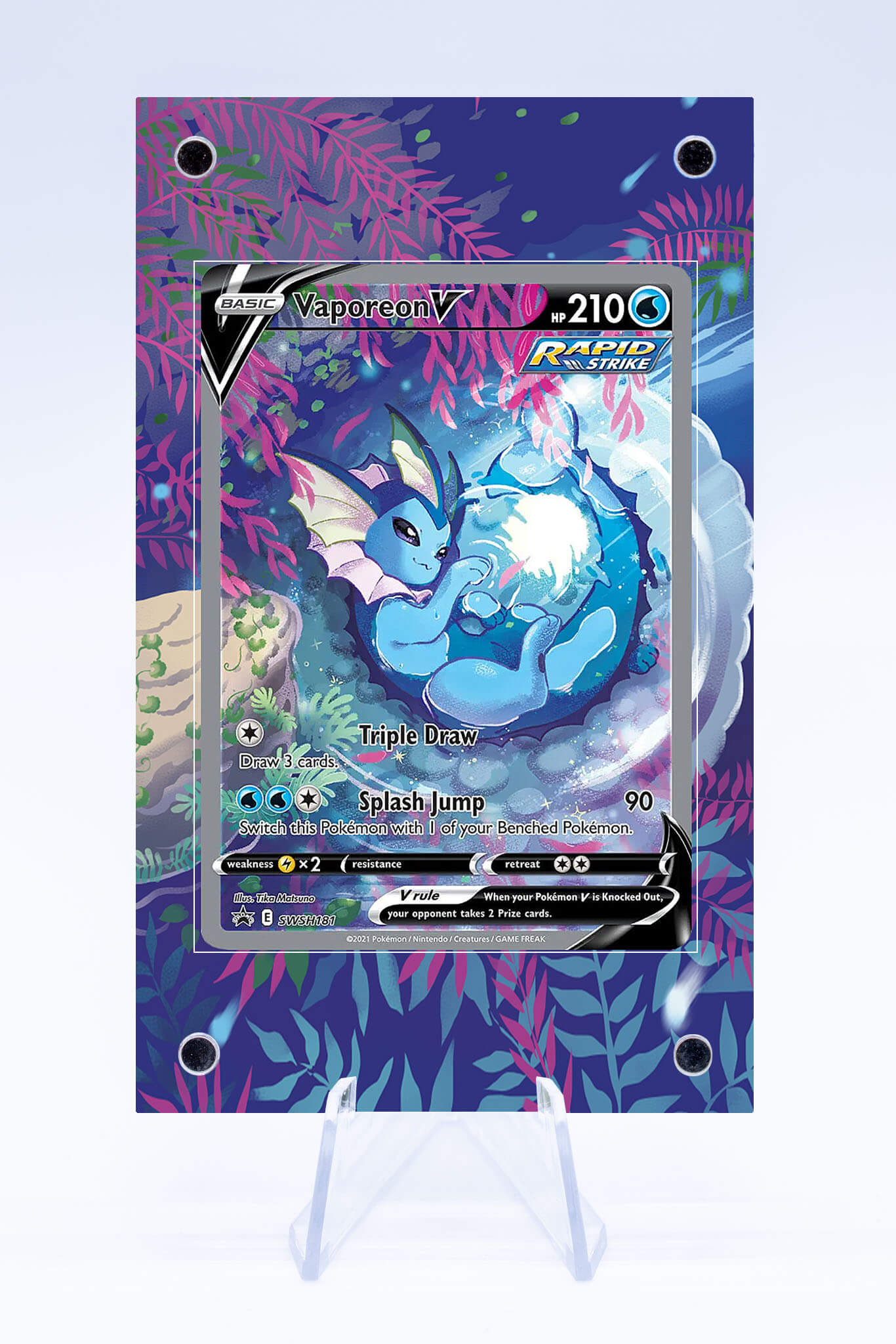 Vaporeon V Promo Case | Sword and Shield | Art Guard (Ungraded)